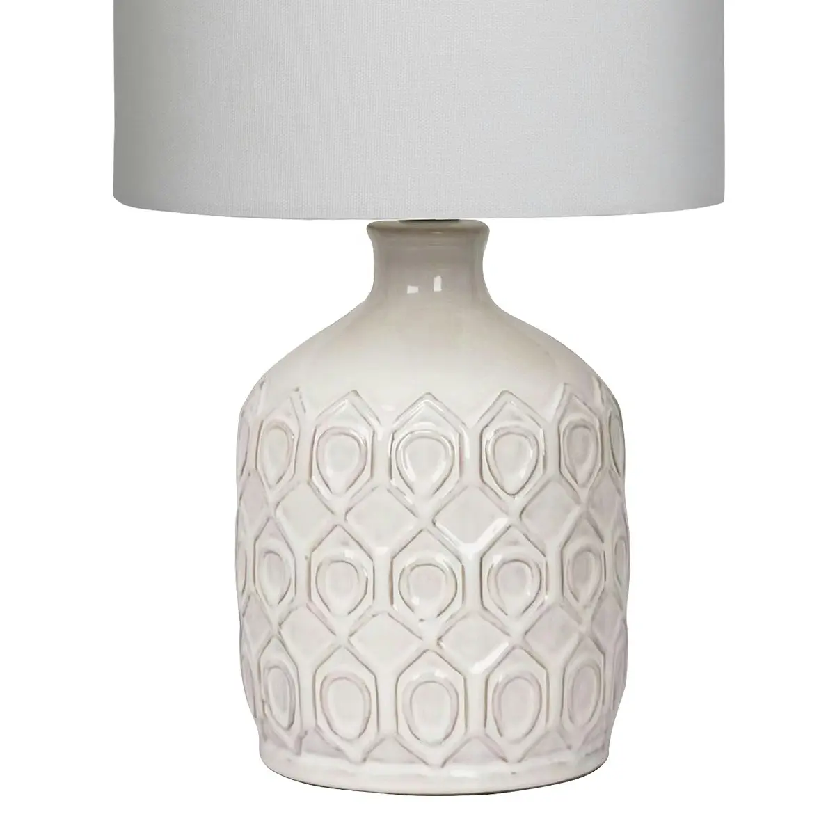 Sarantino Ceramic Table Lamp in Cream