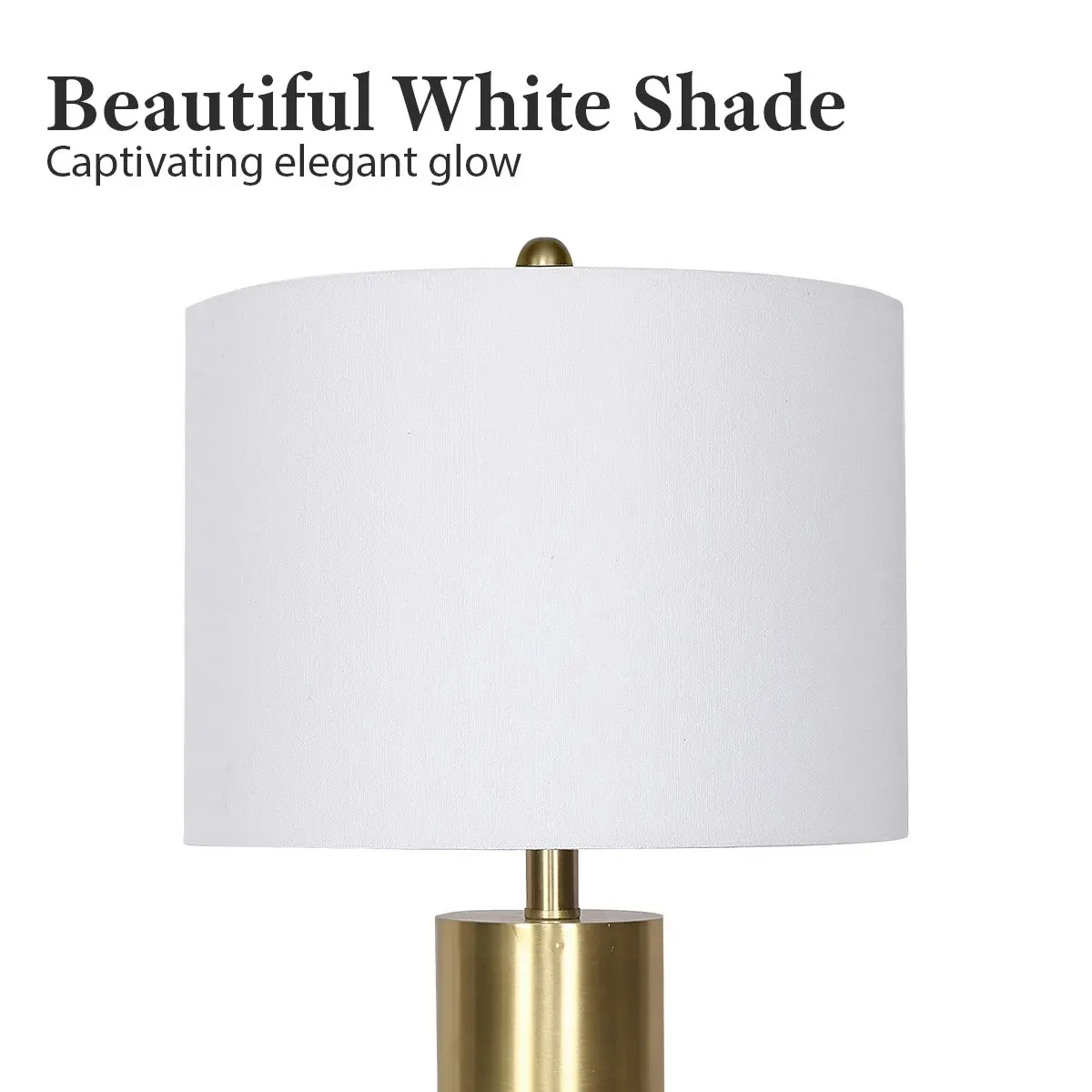 Sarantino Metal and Marble Table Lamp in Black