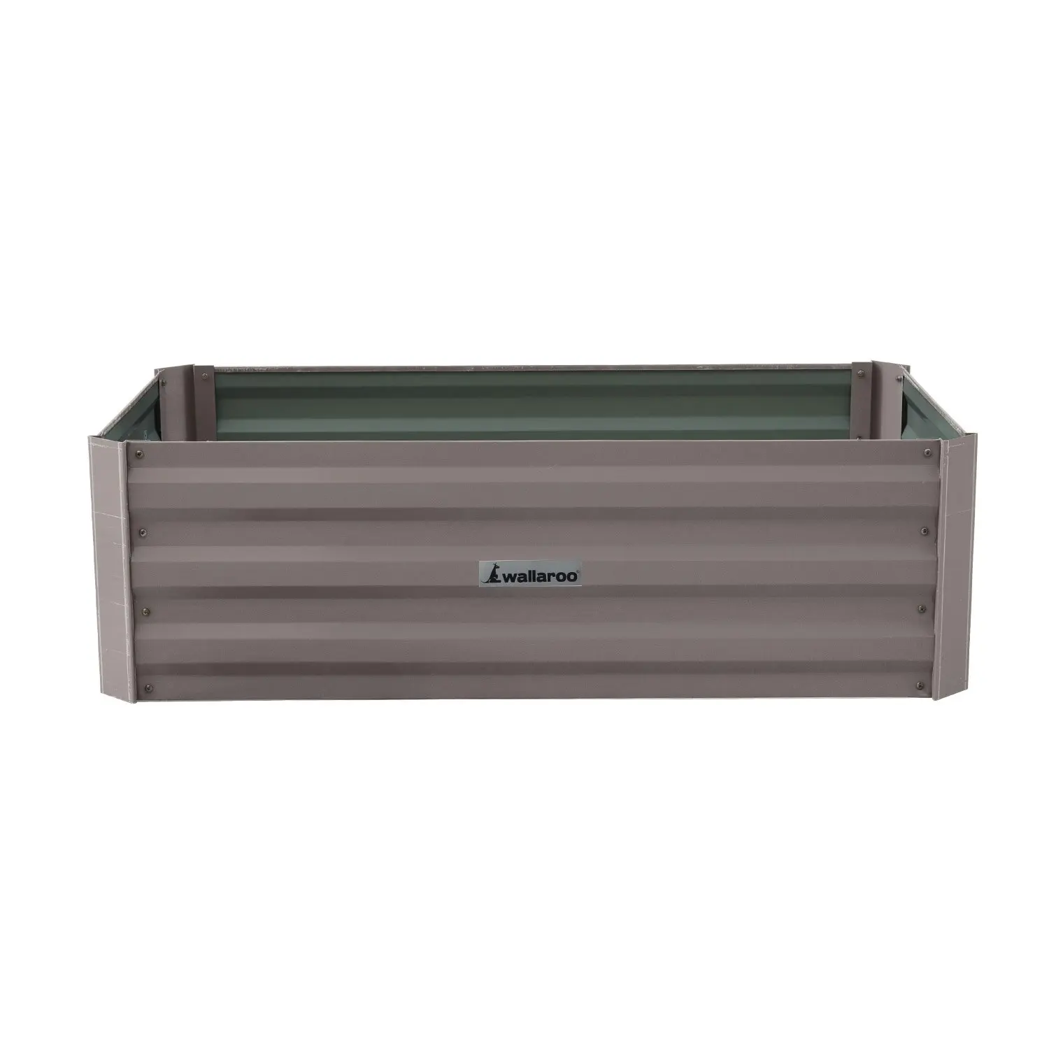 Wallaroo Garden Bed 100 x 60 x 30cm Galvanized Steel - Green