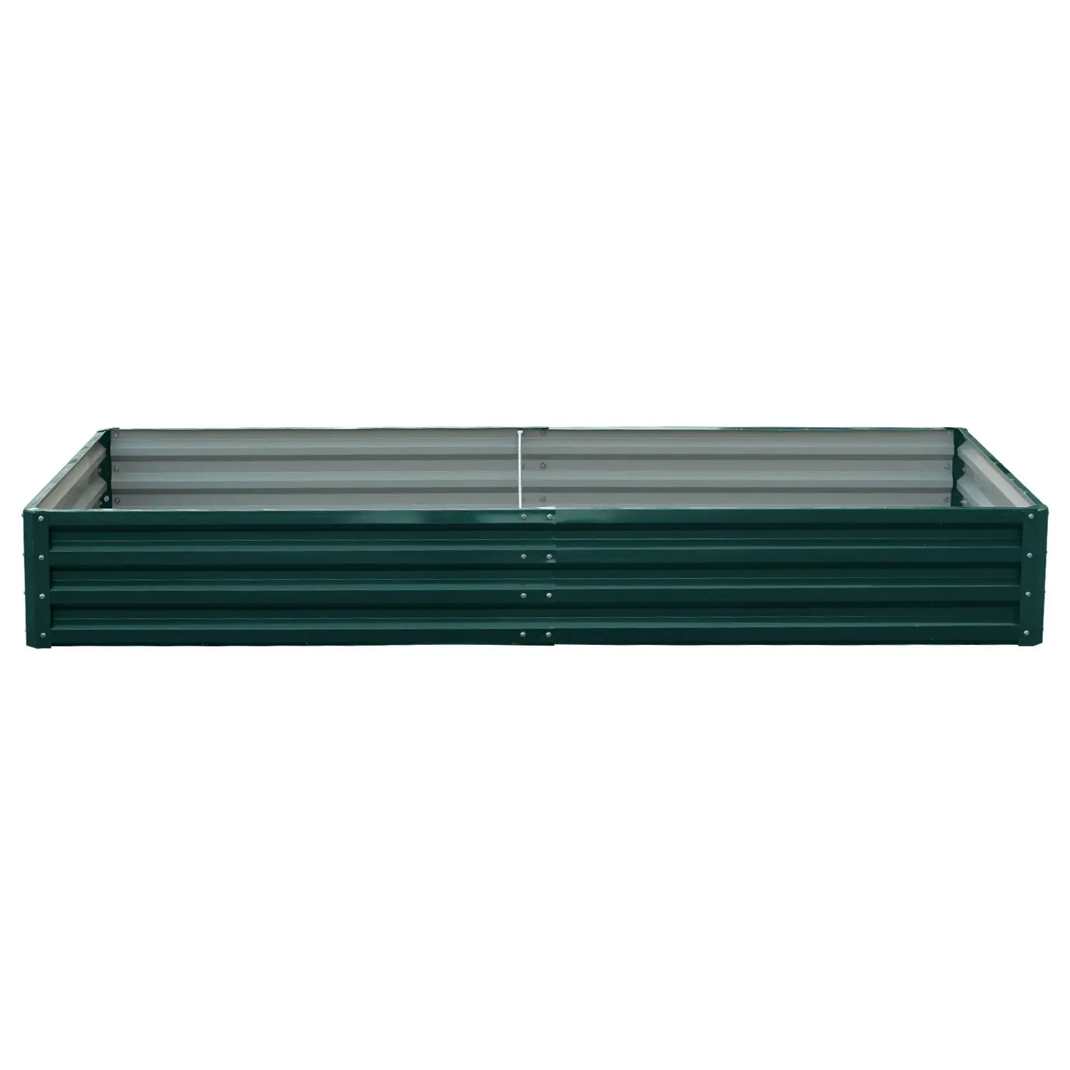 Wallaroo 240 x 120 x 30cm Galvanized Steel Garden Bed - Green