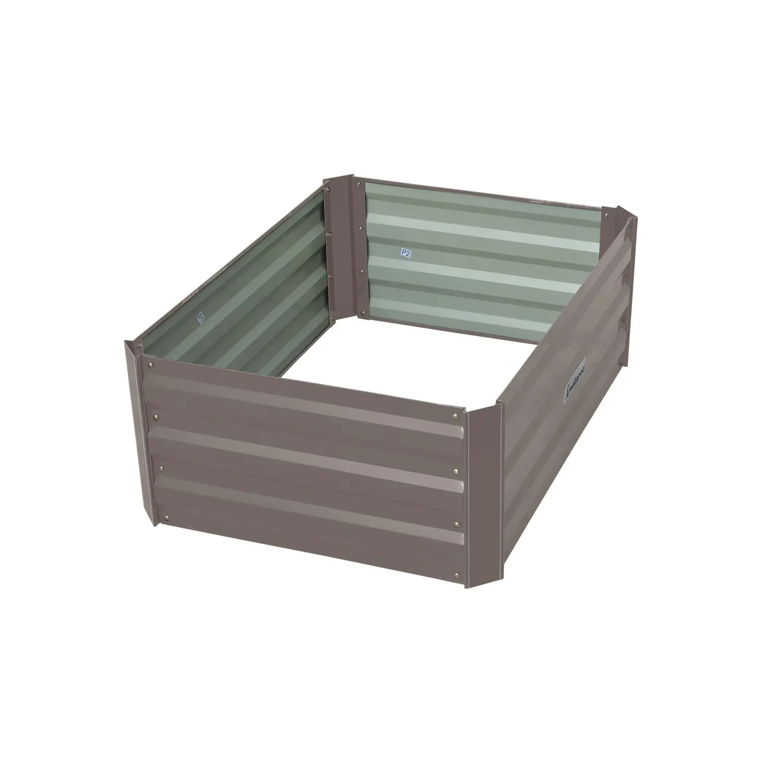 Wallaroo 80 x 60 x 30cm Galvanized Steel Garden Bed - Grey