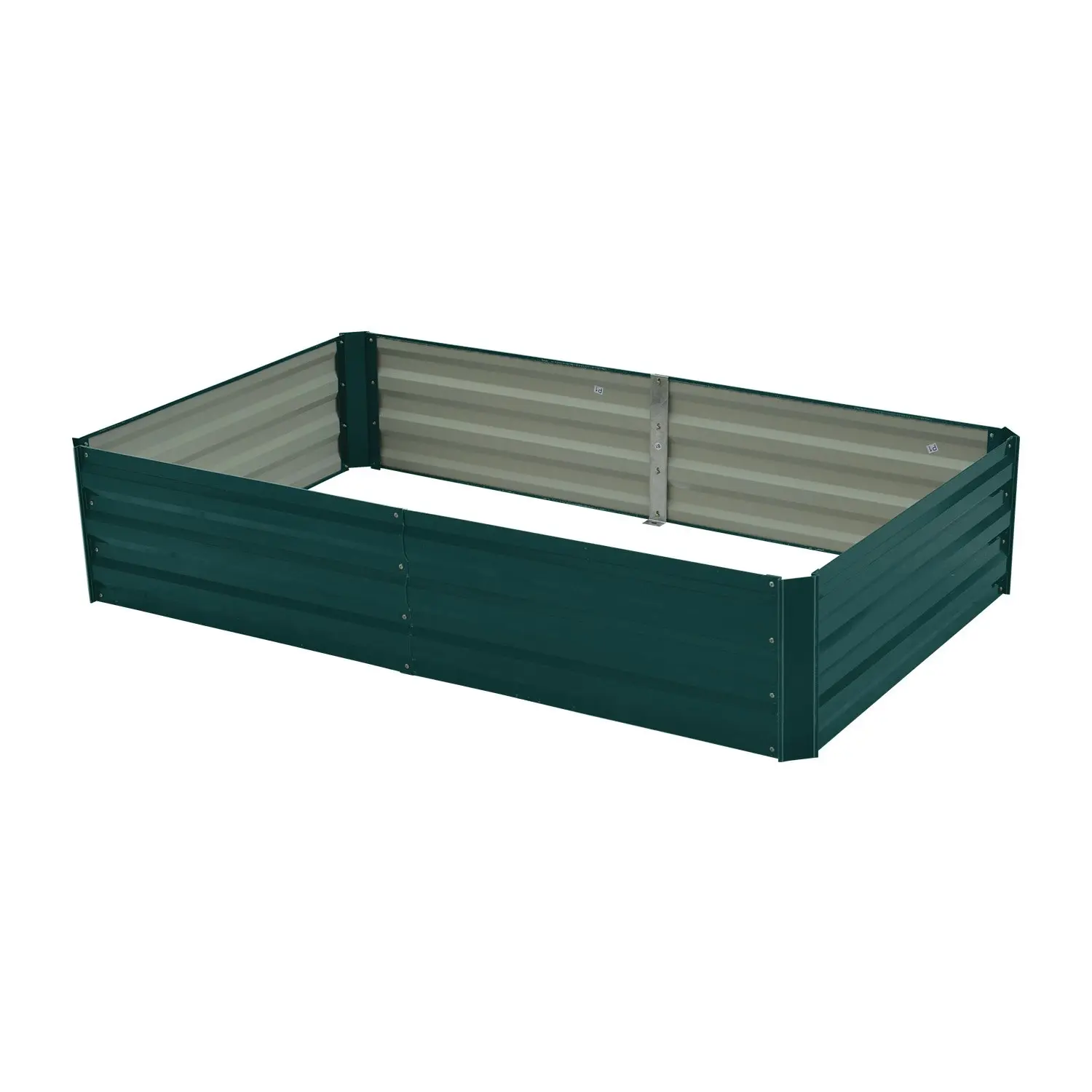 Wallaroo 150 x 90 x 30cm Galvanized Steel Garden Bed - Green