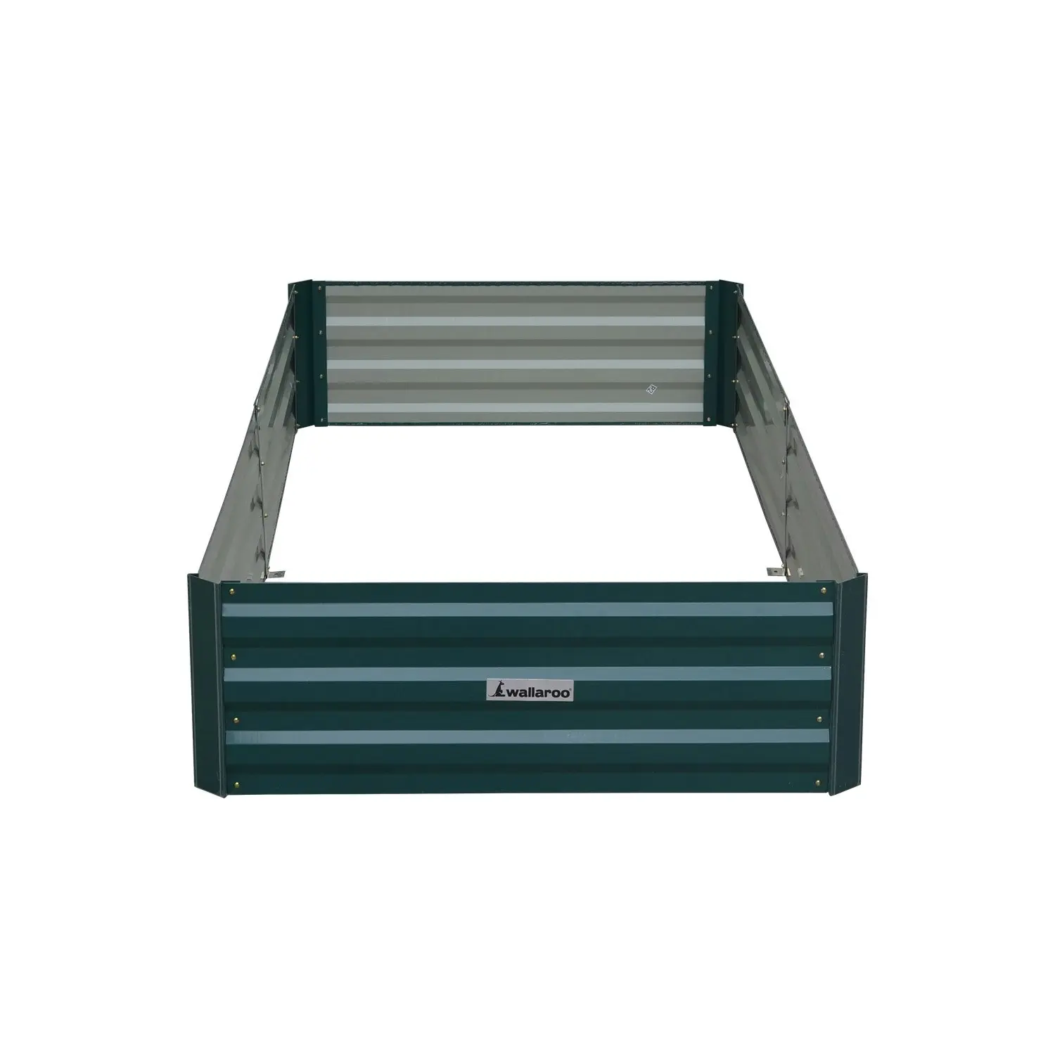 Wallaroo 210 x 90 x 30cm Galvanized Steel Garden Bed - Green