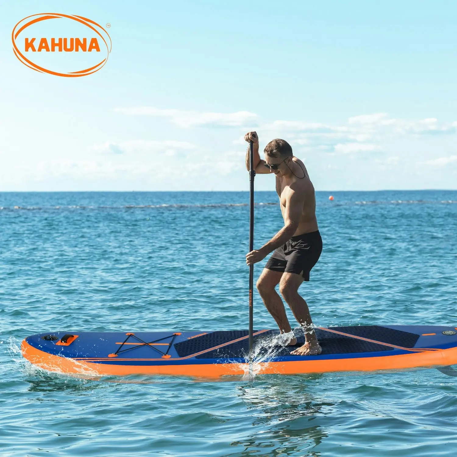 Kahuna Kai Premium Sports 10.6FT Inflatable Stand Up Paddle Board with iSUP Accessories & Carry Bag