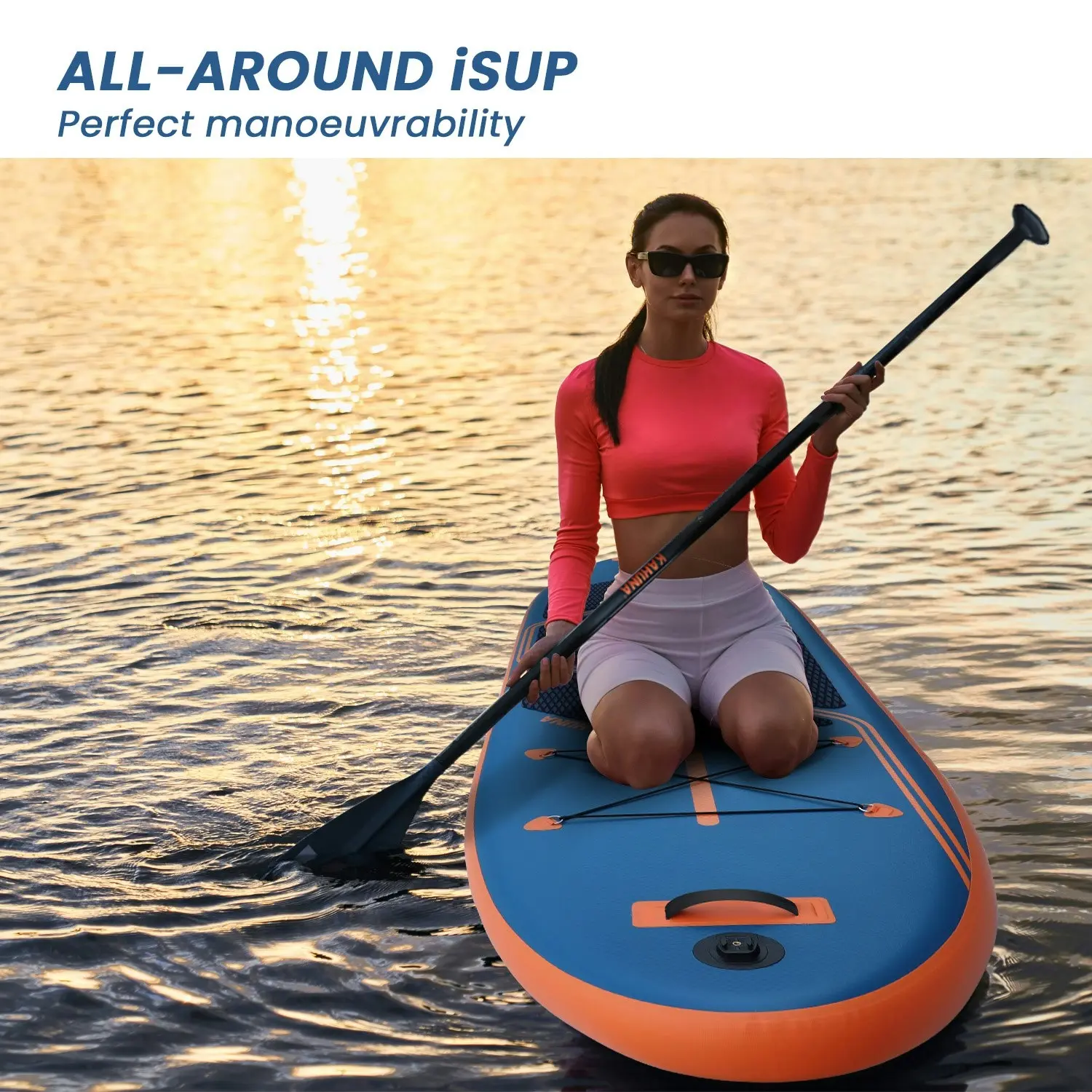 Kahuna Kai Premium Sports 10.6FT Inflatable Stand Up Paddle Board with iSUP Accessories & Carry Bag