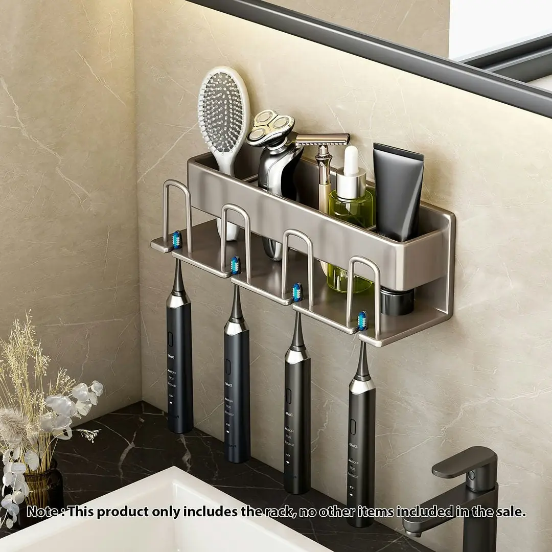 Soga 27cm Wall-Mounted Bathroom Storage Organiser Space Saving Adhesive Shelf Rack