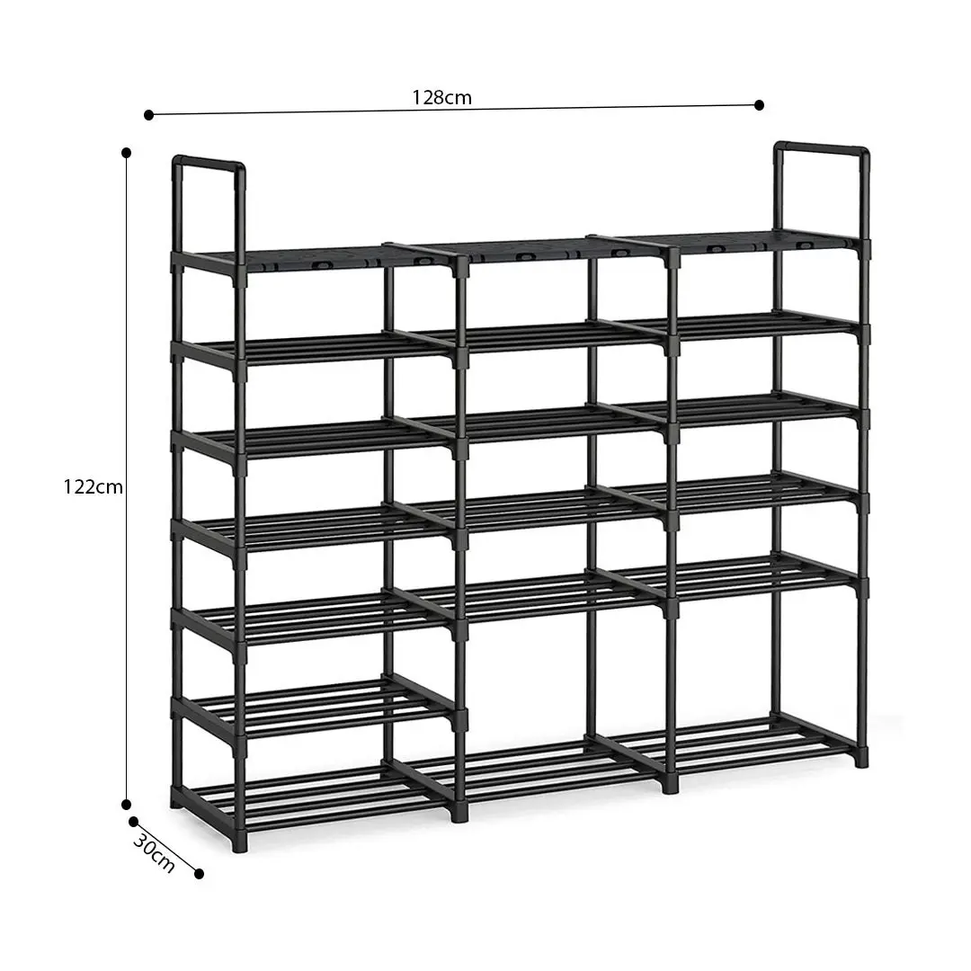 Soga 19-Shelf Tier Shoe Storage Shelf Space-Saving Caddy Rack Organiser with Handle