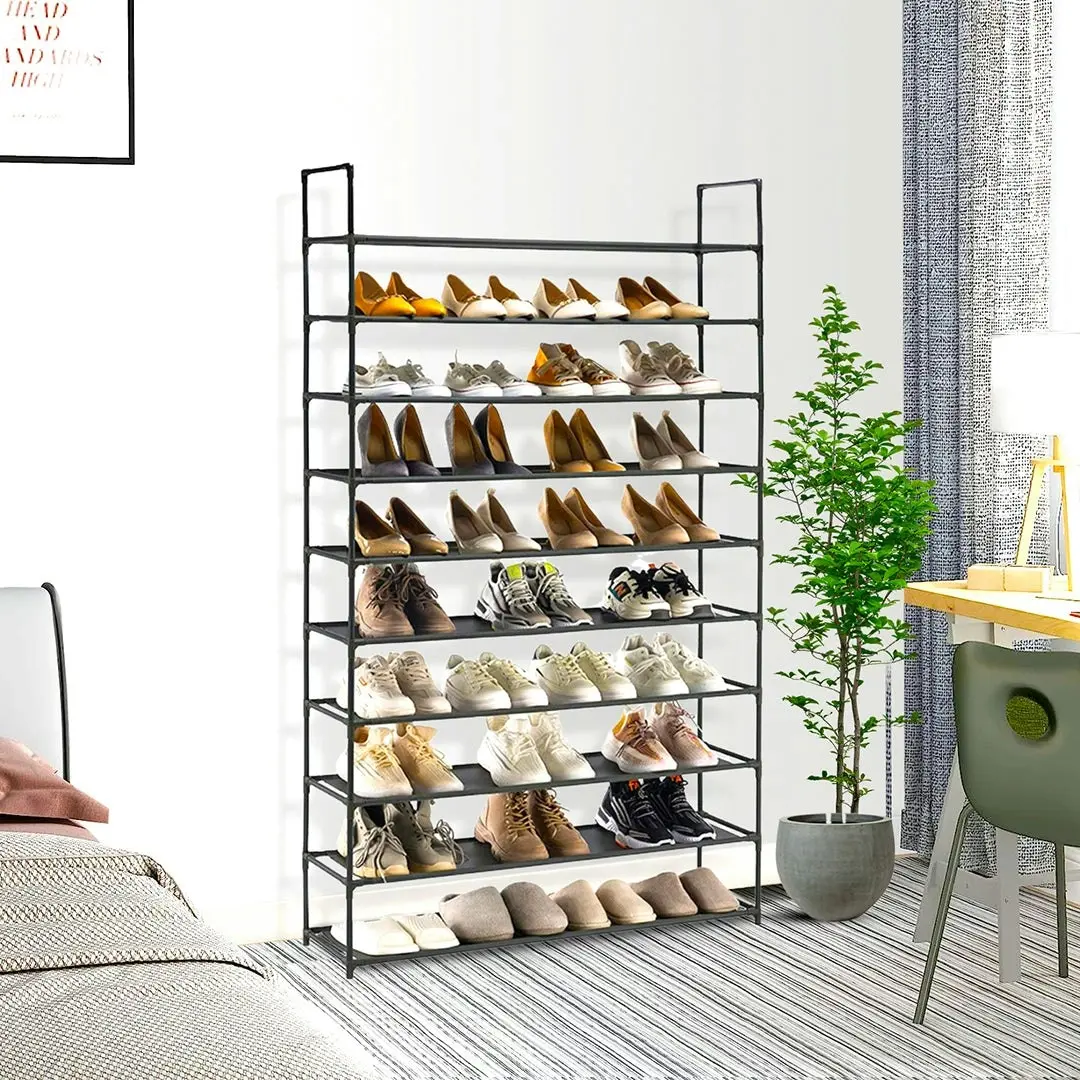 Soga 10 Tier Shoe Storage Shelf Space-Saving Caddy Rack Organiser with Handle