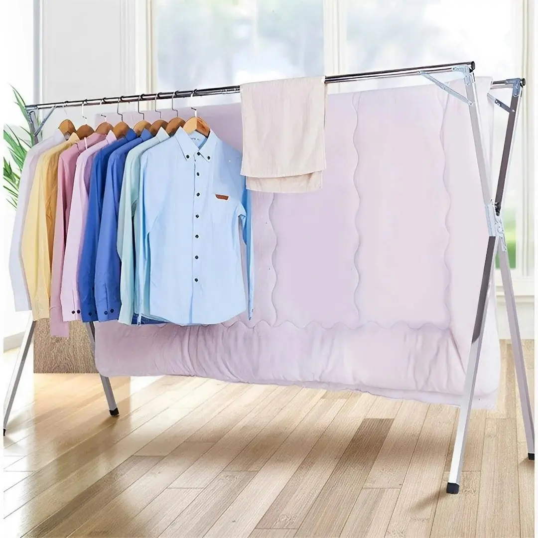 Soga 1.6m Portable Standing Clothes Drying Rack Foldable Space-Saving Laundry Holder Indoor Outdoor