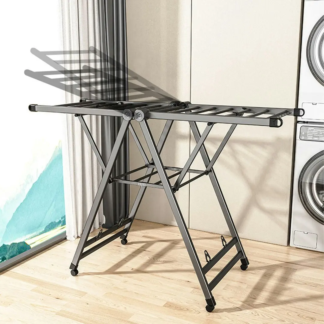 Soga 1.4m Portable Wing Shape Clothes Drying Rack Foldable Space-Saving Laundry Holder