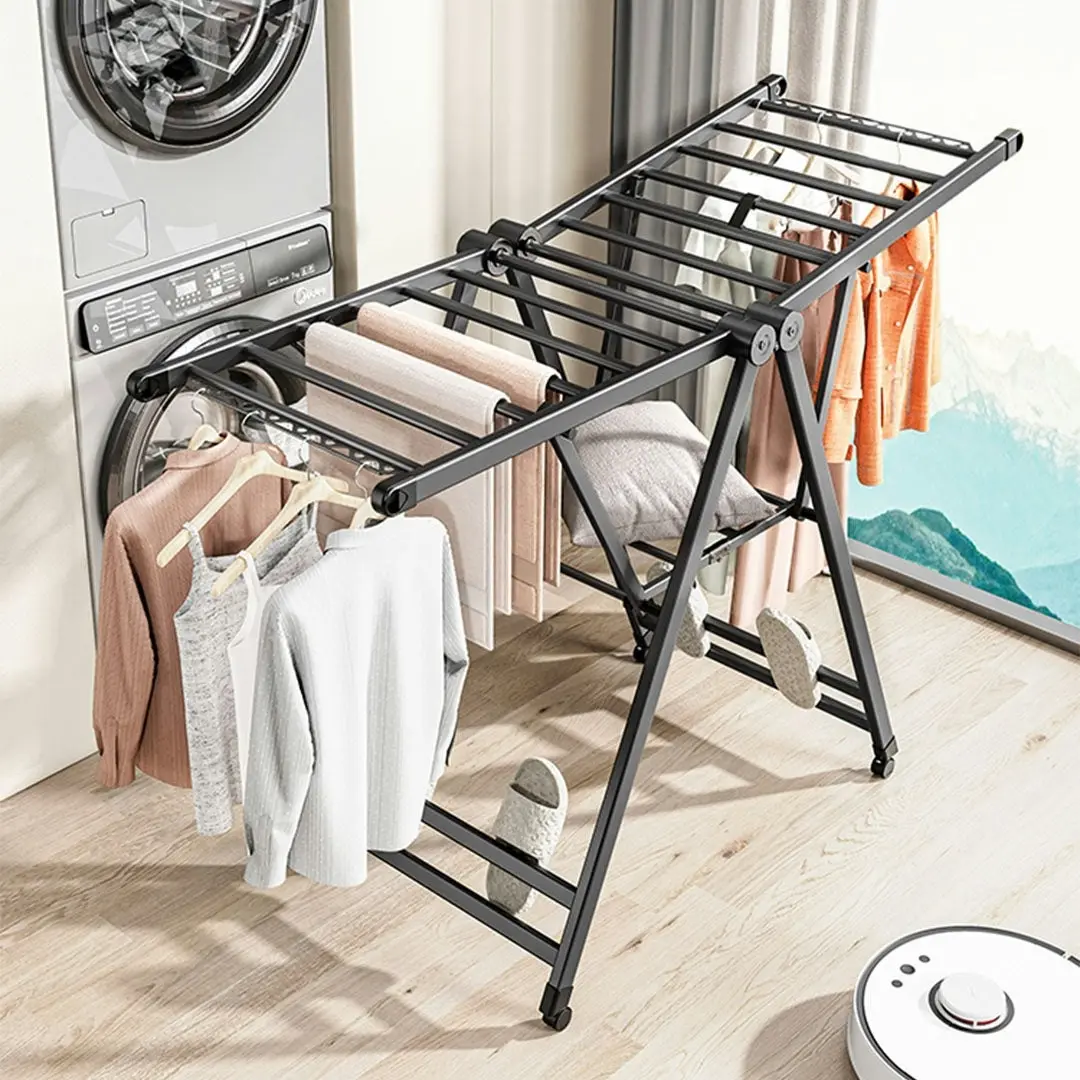 Soga 1.4m Portable Wing Shape Clothes Drying Rack Foldable Space-Saving Laundry Holder