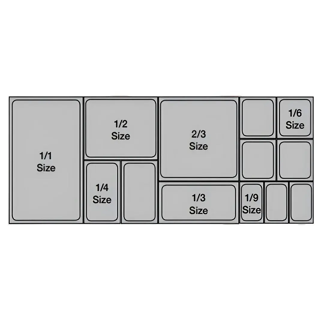 Soga 65mm Clear Gastronorm GN Pan 1/6 Food Tray Storage with Lid