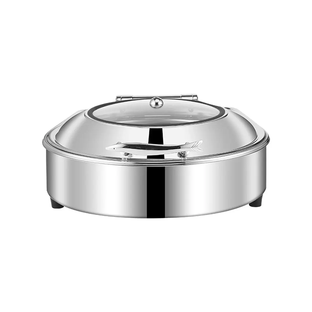 Soga Stainless Steel Round Chafing Dish Tray Buffet Cater Food Warmer Chafer with Top Lid