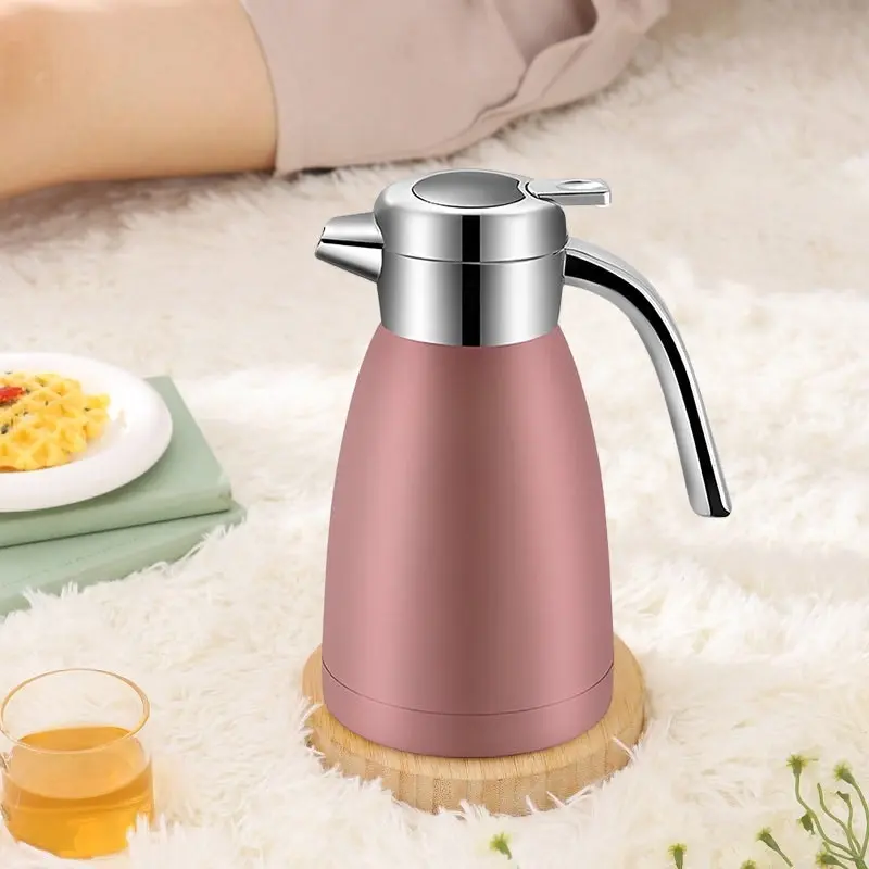 Soga 1.2L Stainless Steel Water Bottle Insulated Vacuum Flask Coffee Jug Thermal Pink