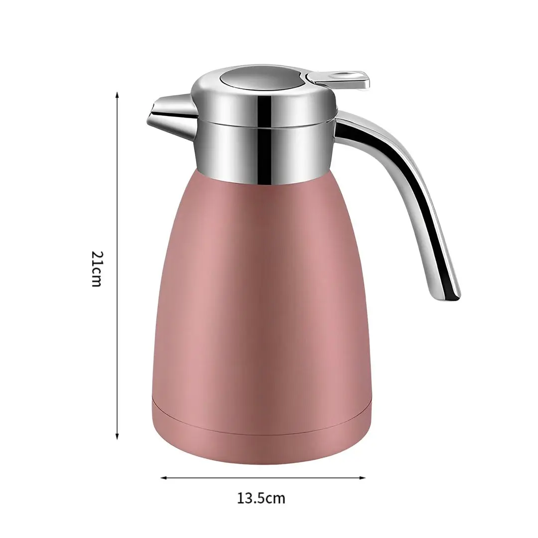 Soga 1.2L Stainless Steel Water Bottle Insulated Vacuum Flask Coffee Jug Thermal Pink