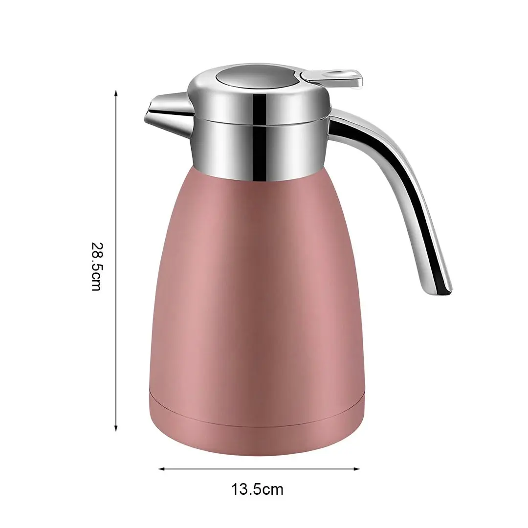 Soga 2.2L Stainless Steel Water Bottle Insulated Vacuum Flask Coffee Jug Thermal Pink