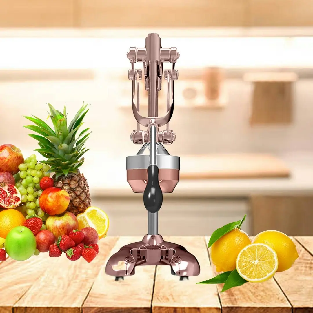 Soga Stainless Steel Manual Juicer Hand Press Juice Extractor Squeezer Lemon Orange Citrus Gold