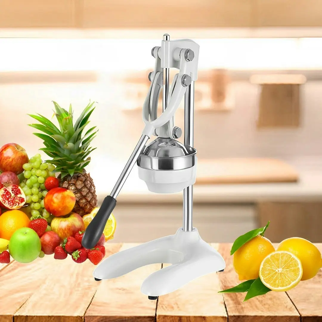 Soga Stainless Steel Manual Juicer Hand Press Juice Extractor Squeezer Lemon Orange Citrus White