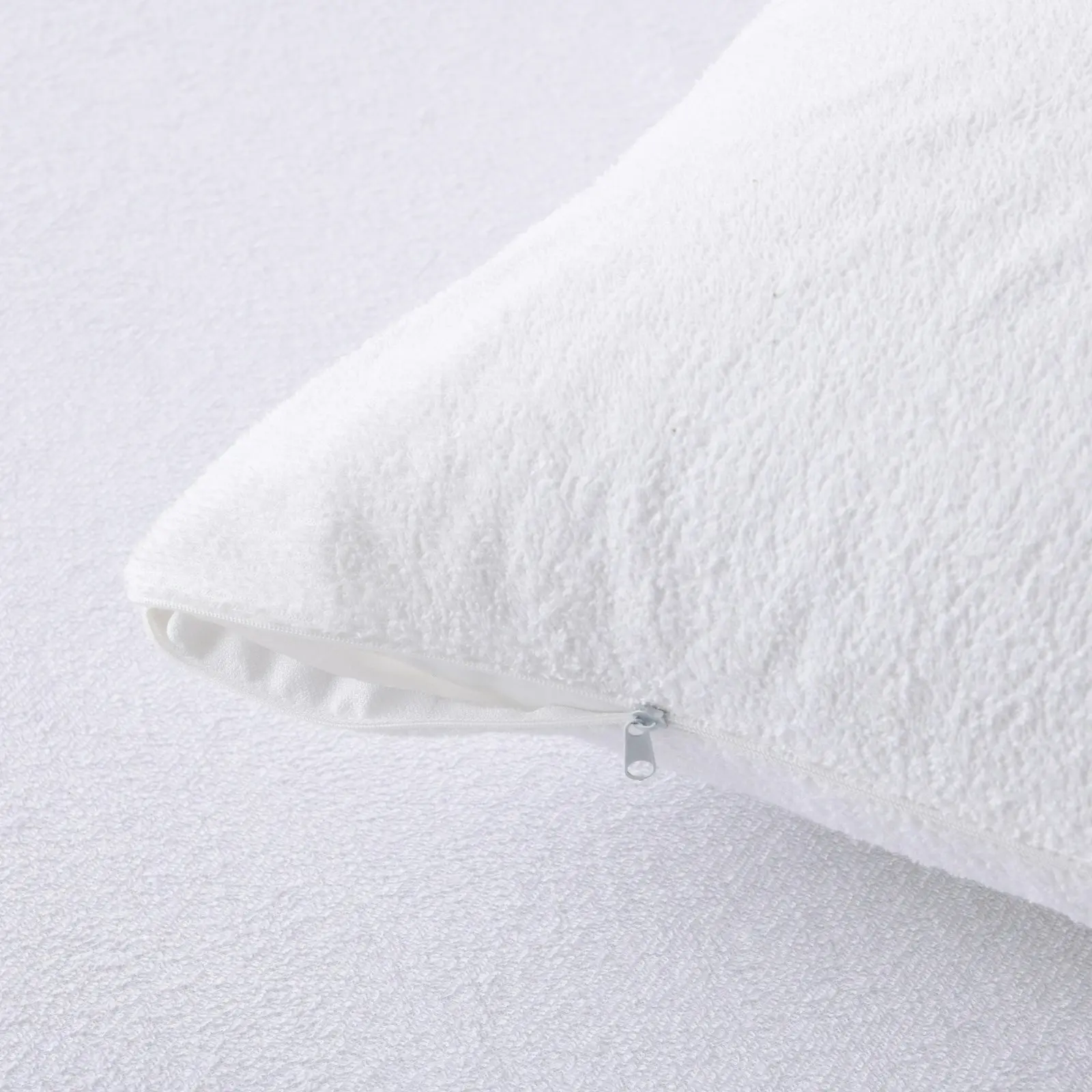 Dreamaker Cotton Terry Towelling Waterproof Pillow Protector - Standard 48x73cm (2 Pack)