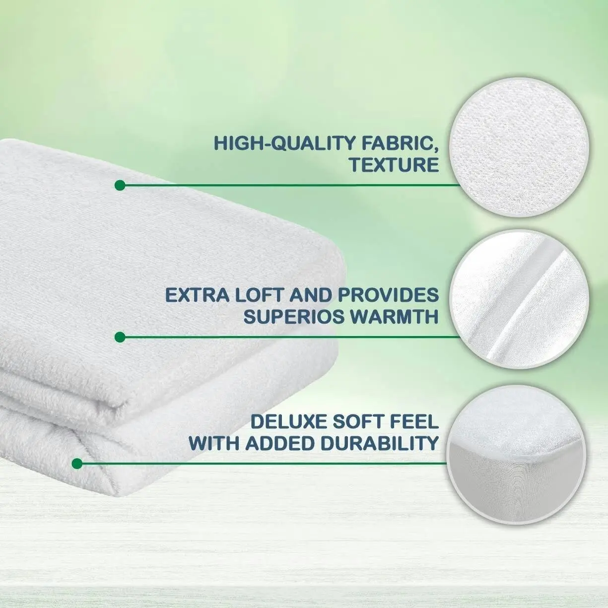 Dreamaker Cotton Terry Towelling Waterproof Mattress Protector Long Single Bed