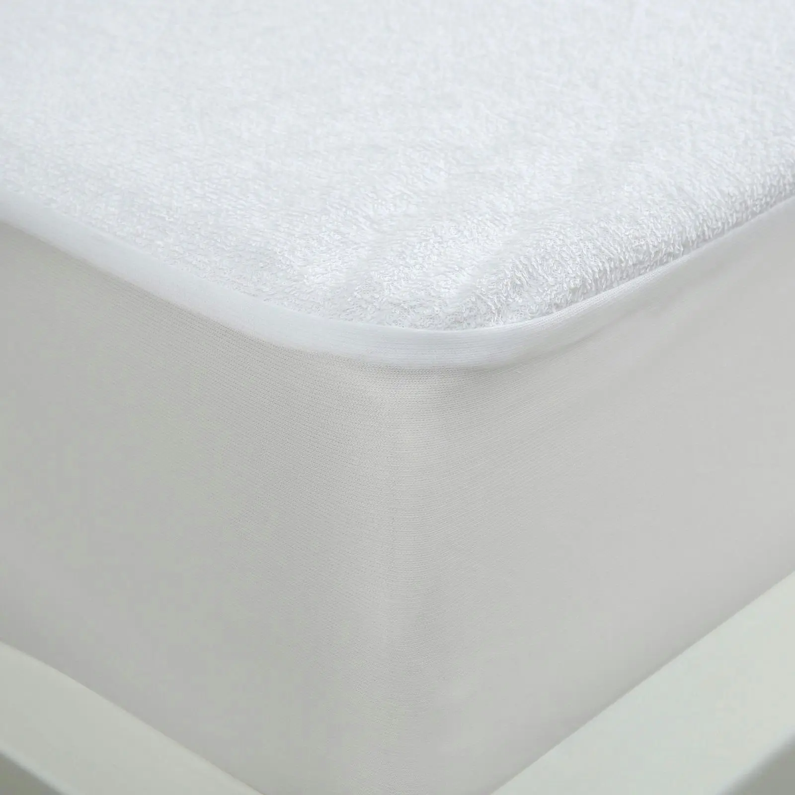 Dreamaker Cotton Terry Towelling Waterproof Mattress Protector Long Single Bed