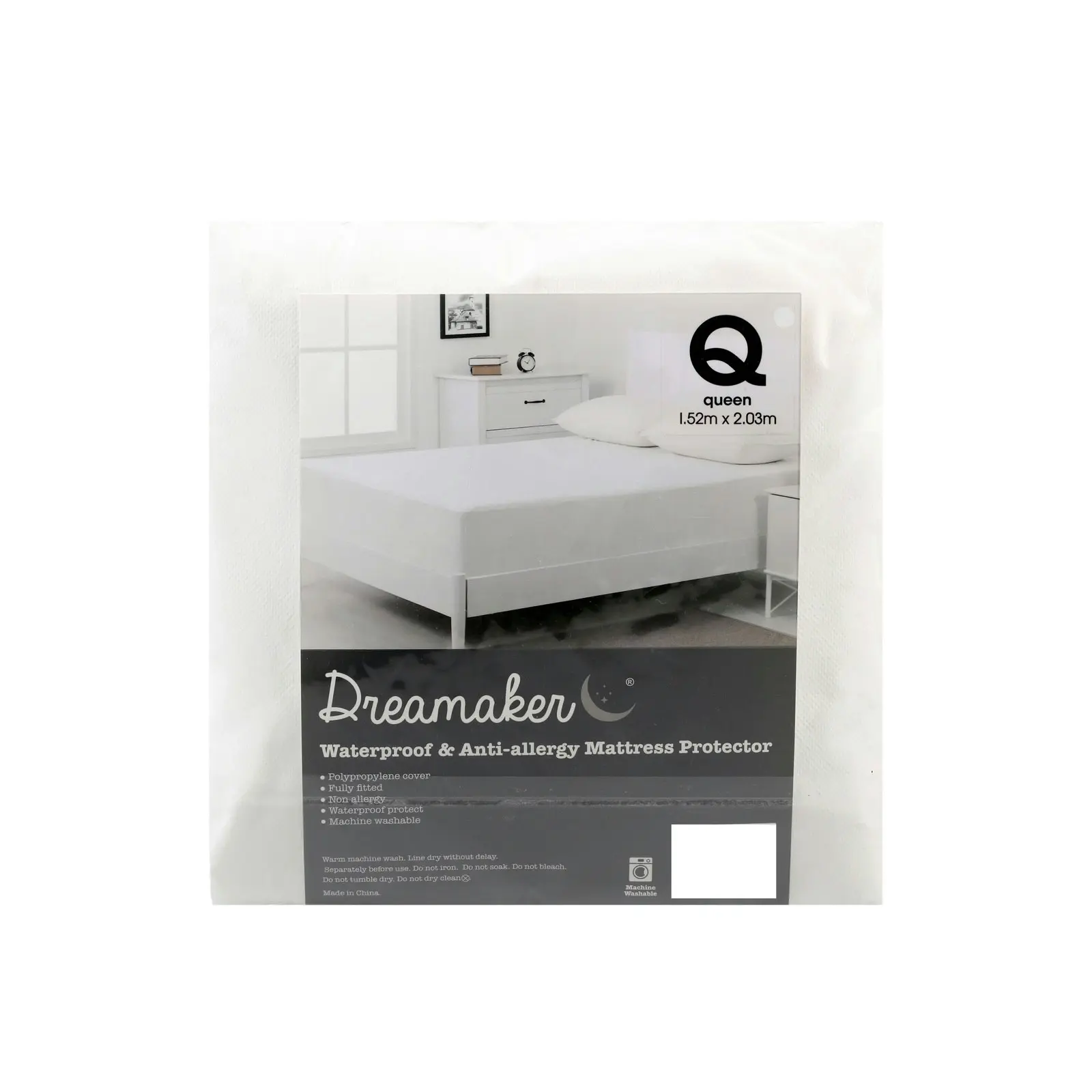 Dreamaker Stain Resistant Waterproof Mattress Protector Super King Bed