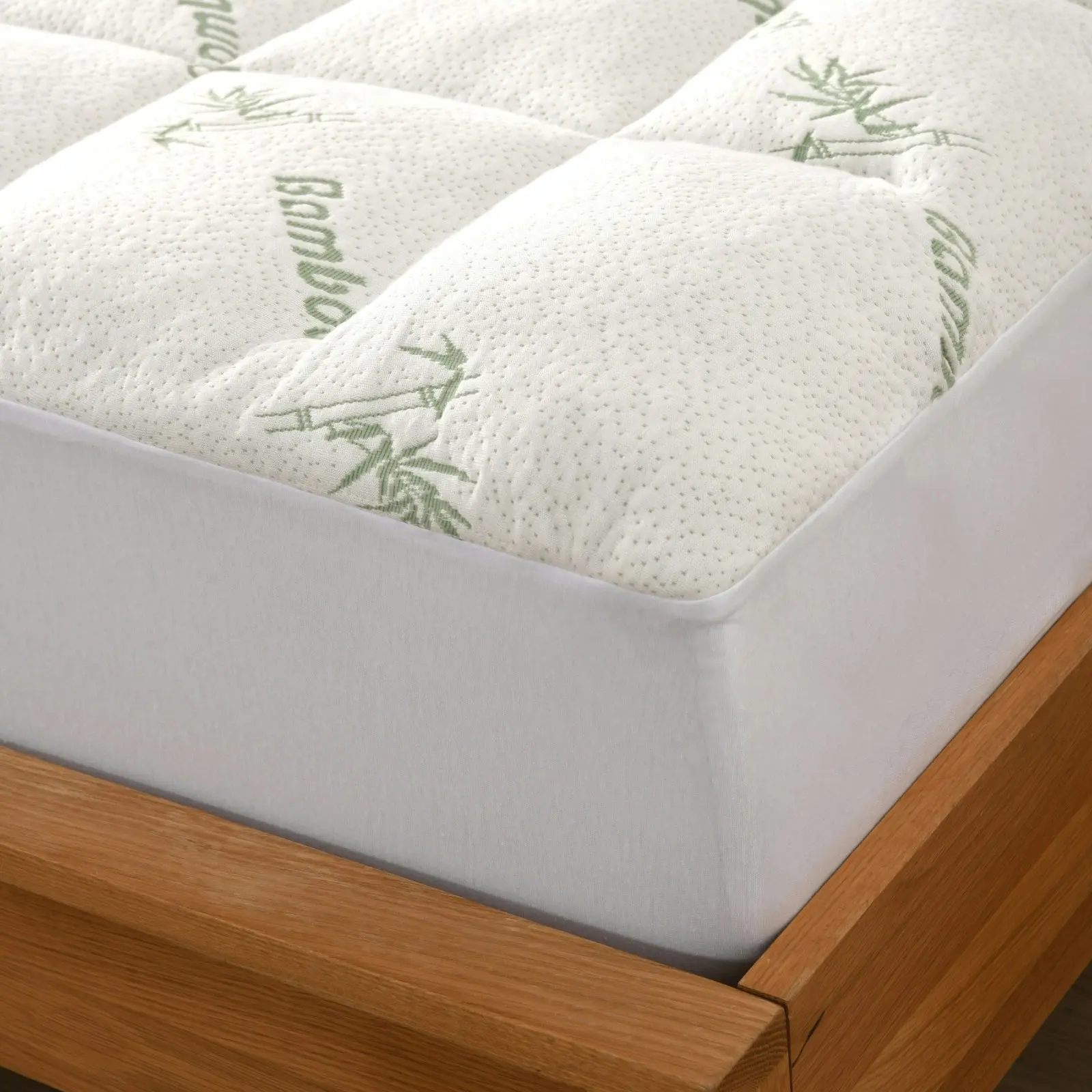 9009270 Dreamaker 1000GSM Bamboo Covered Ball Fibre Mattress Topper - Double Bed