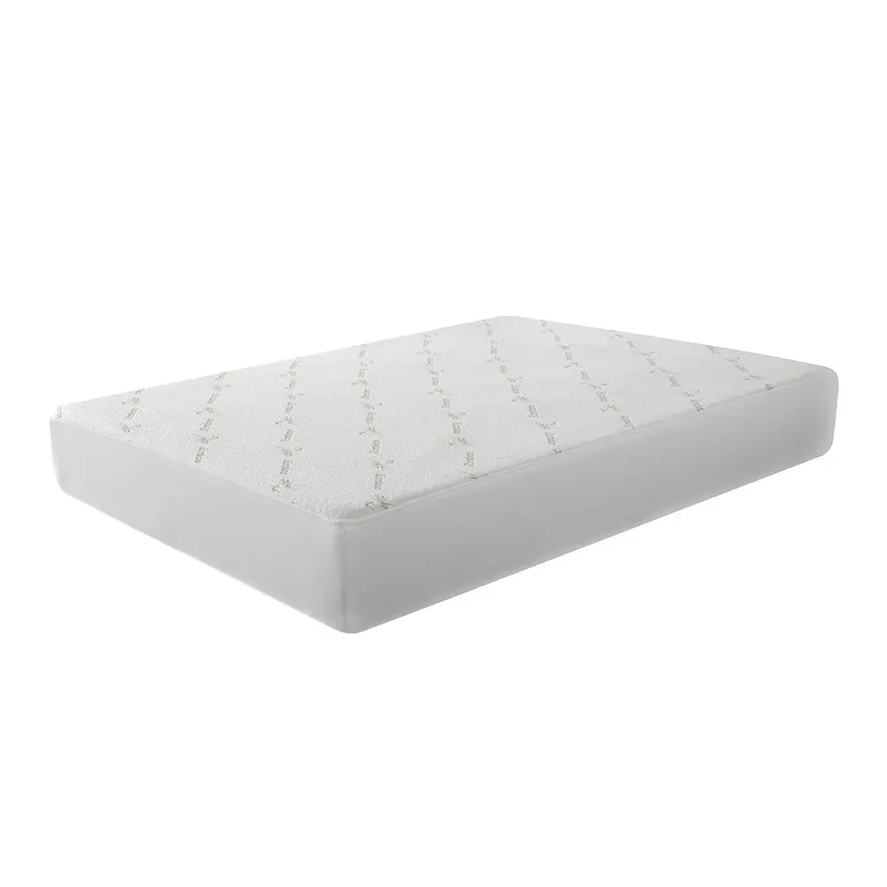 Dreamaker Bamboo Knitted Waterproof Mattress Protector Double Bed