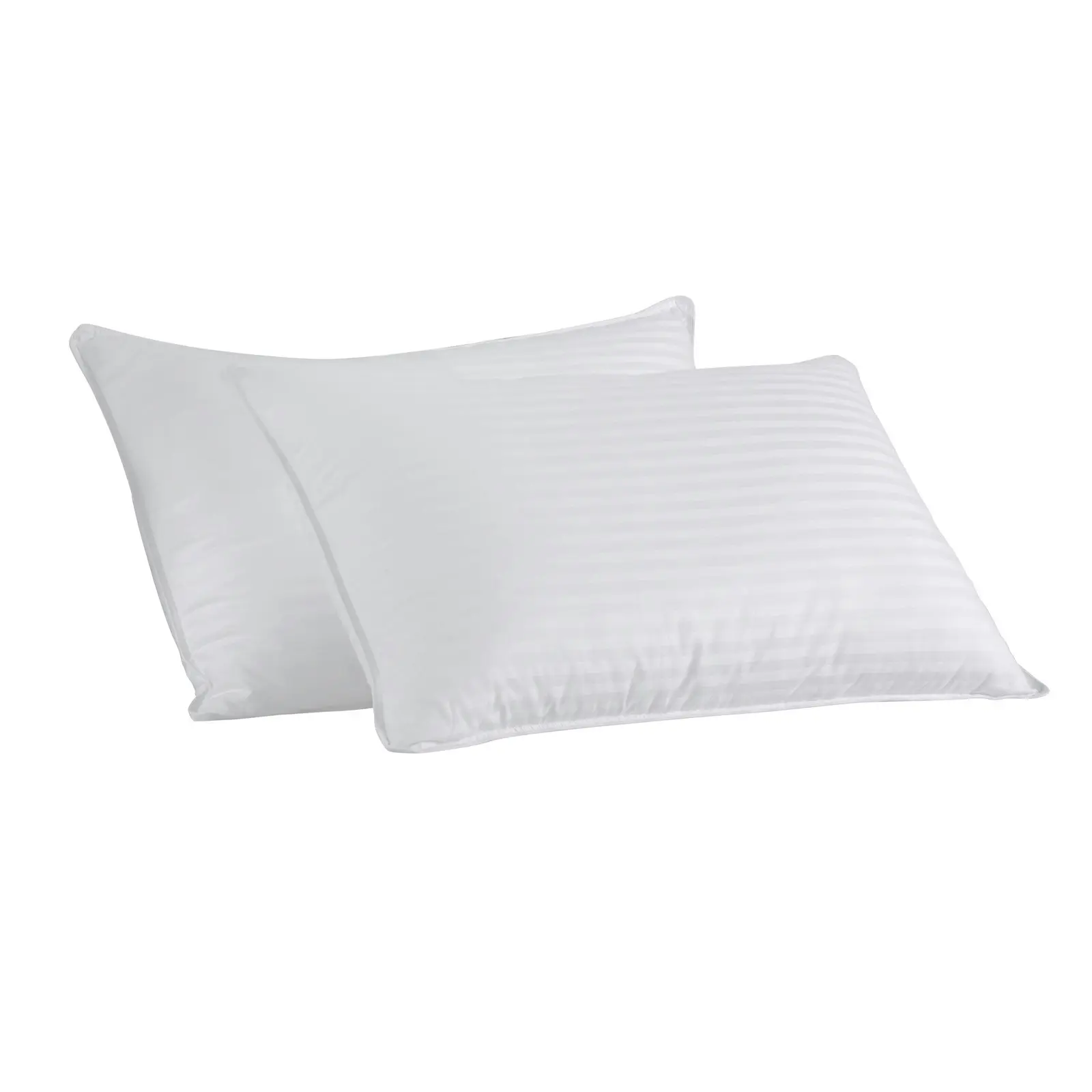 Dreamaker Rolled Microfibre Pillow Standard Twin Pack