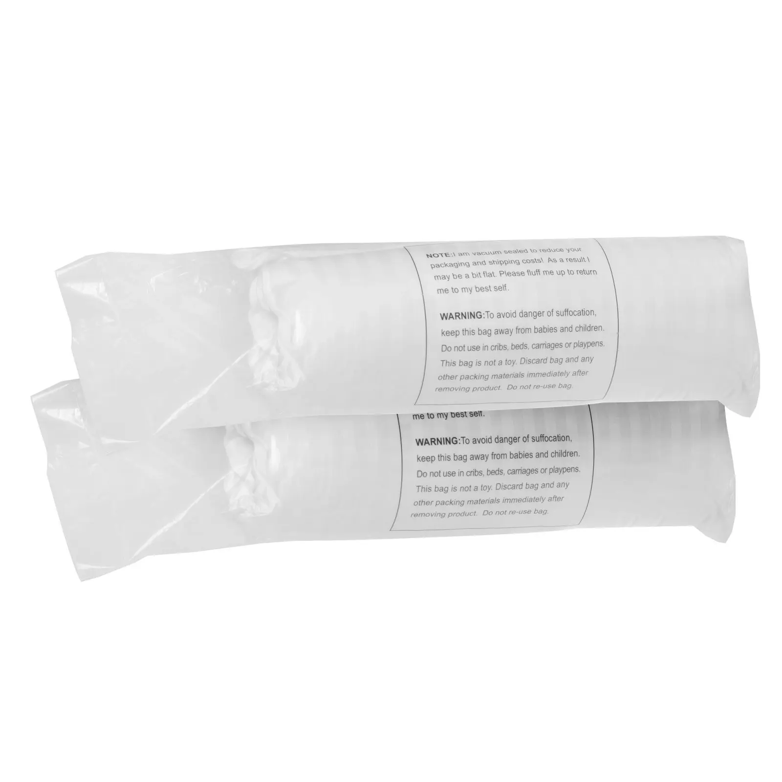 Dreamaker Rolled Microfibre Pillow Standard Twin Pack