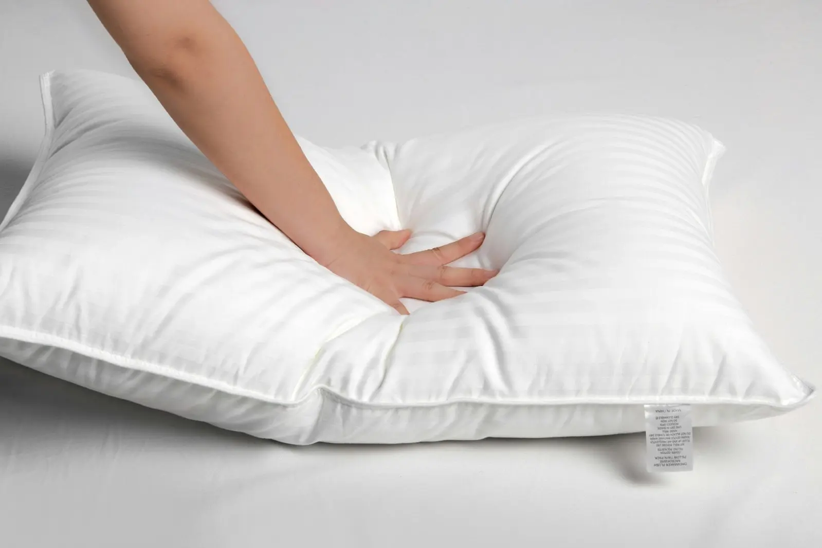 Dreamaker Rolled Microfibre Pillow Standard Twin Pack