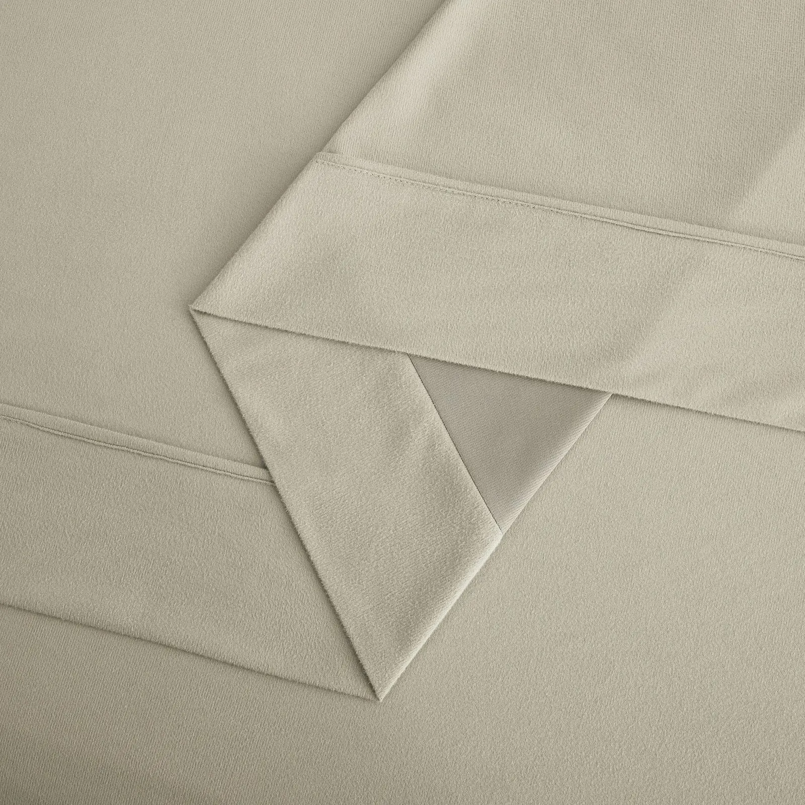 Dreamaker Micro Flannel Sheet Set King Single Bed Stone