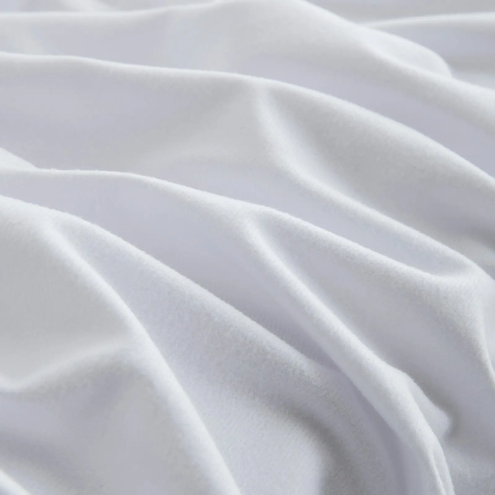 Dreamaker Micro Flannel Sheet Set Queen Bed White