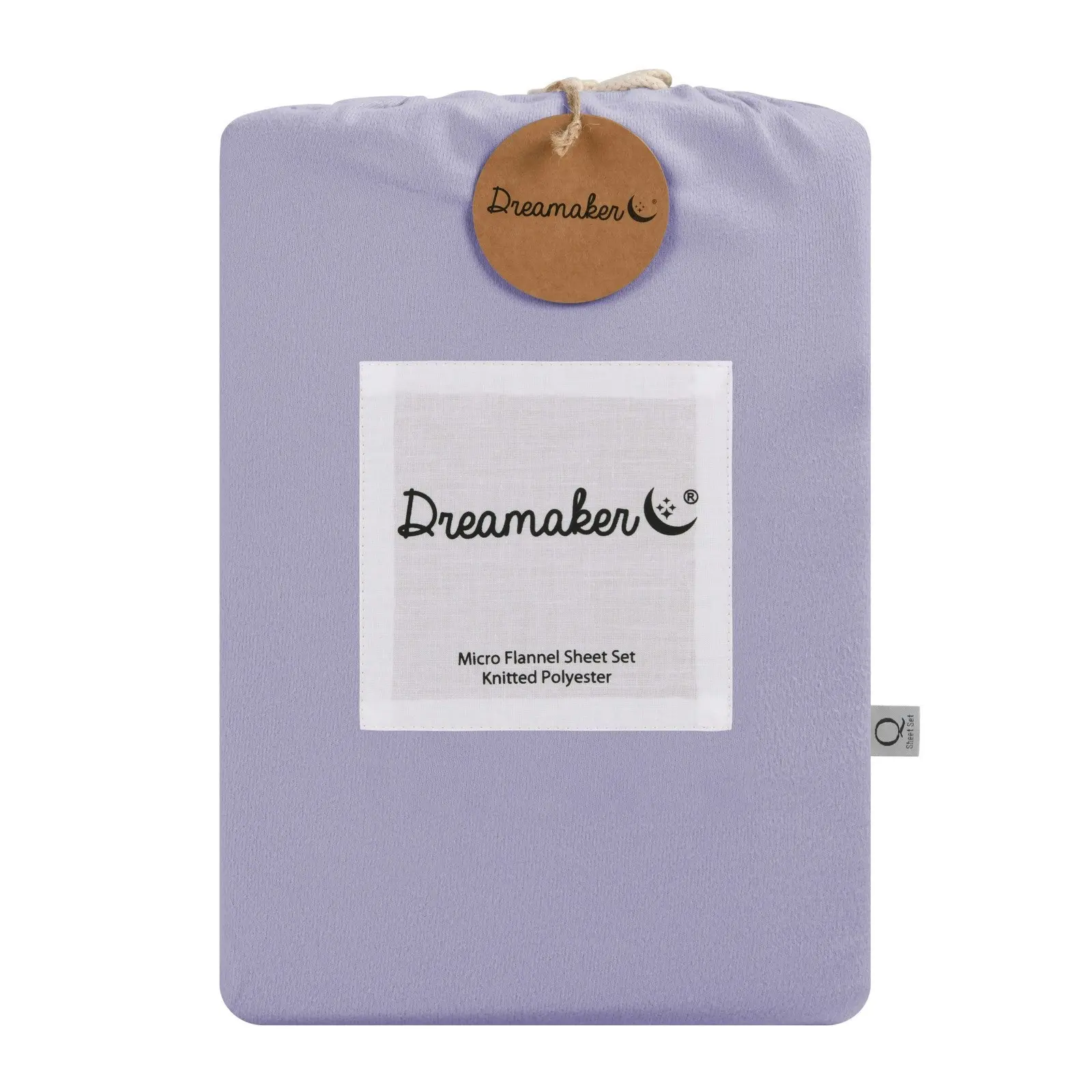 Dreamaker Micro Flannel Sheet Set King Bed Lavender