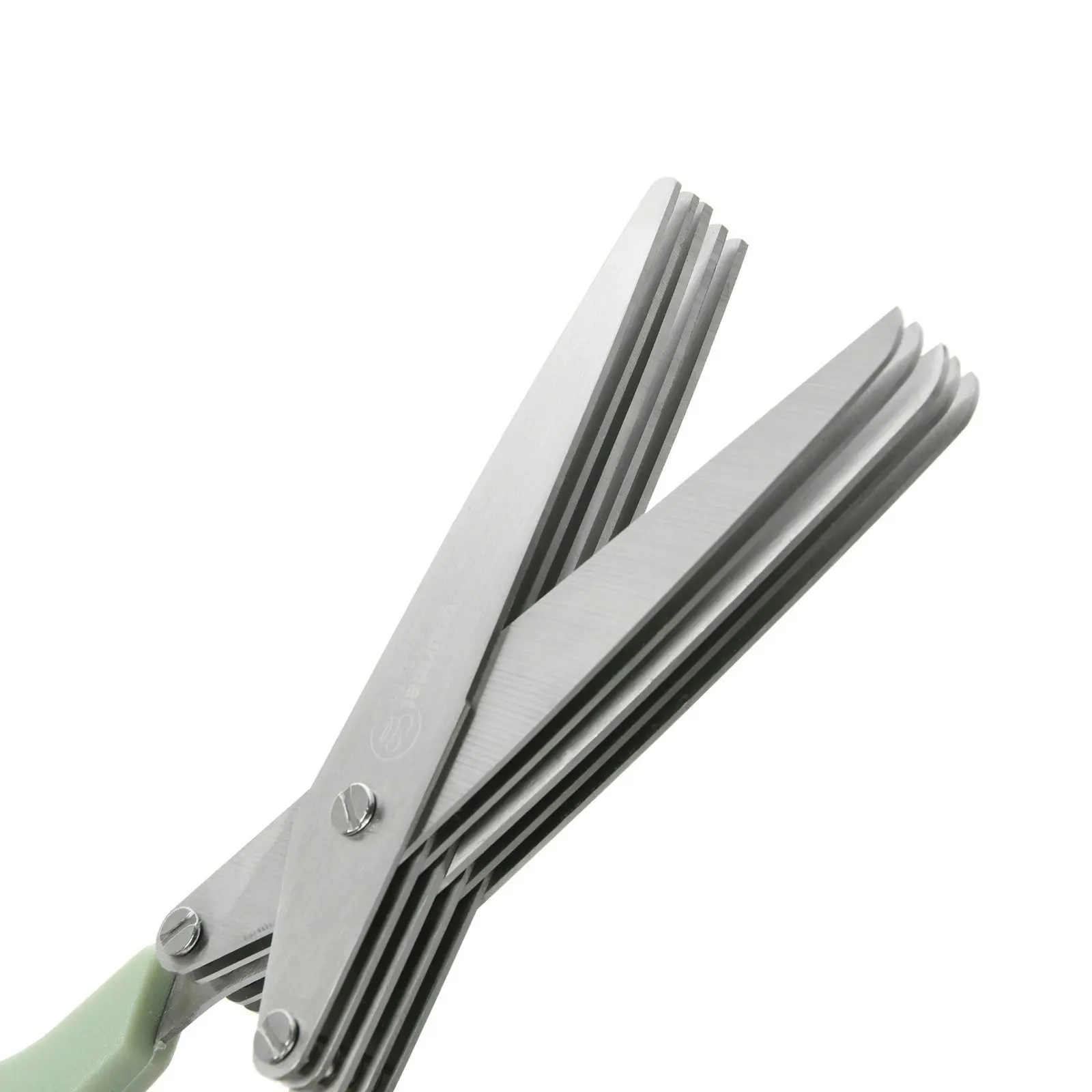 Gourmet Kitchen Modern Multiple Blade Scissors Sage 21.1x7.5x1.7cm