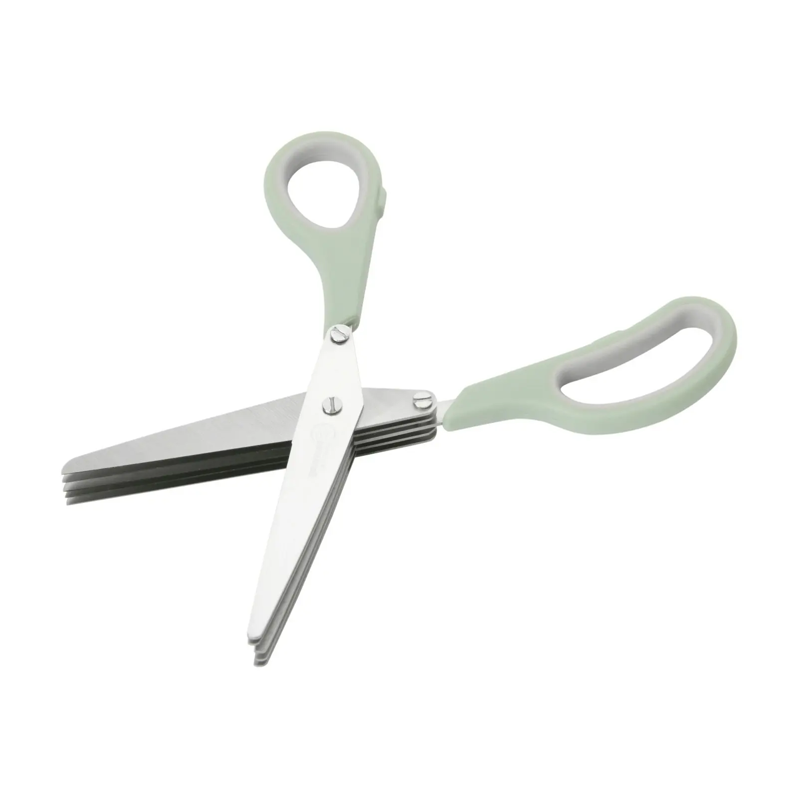 Gourmet Kitchen Modern Multiple Blade Scissors Sage 21.1x7.5x1.7cm