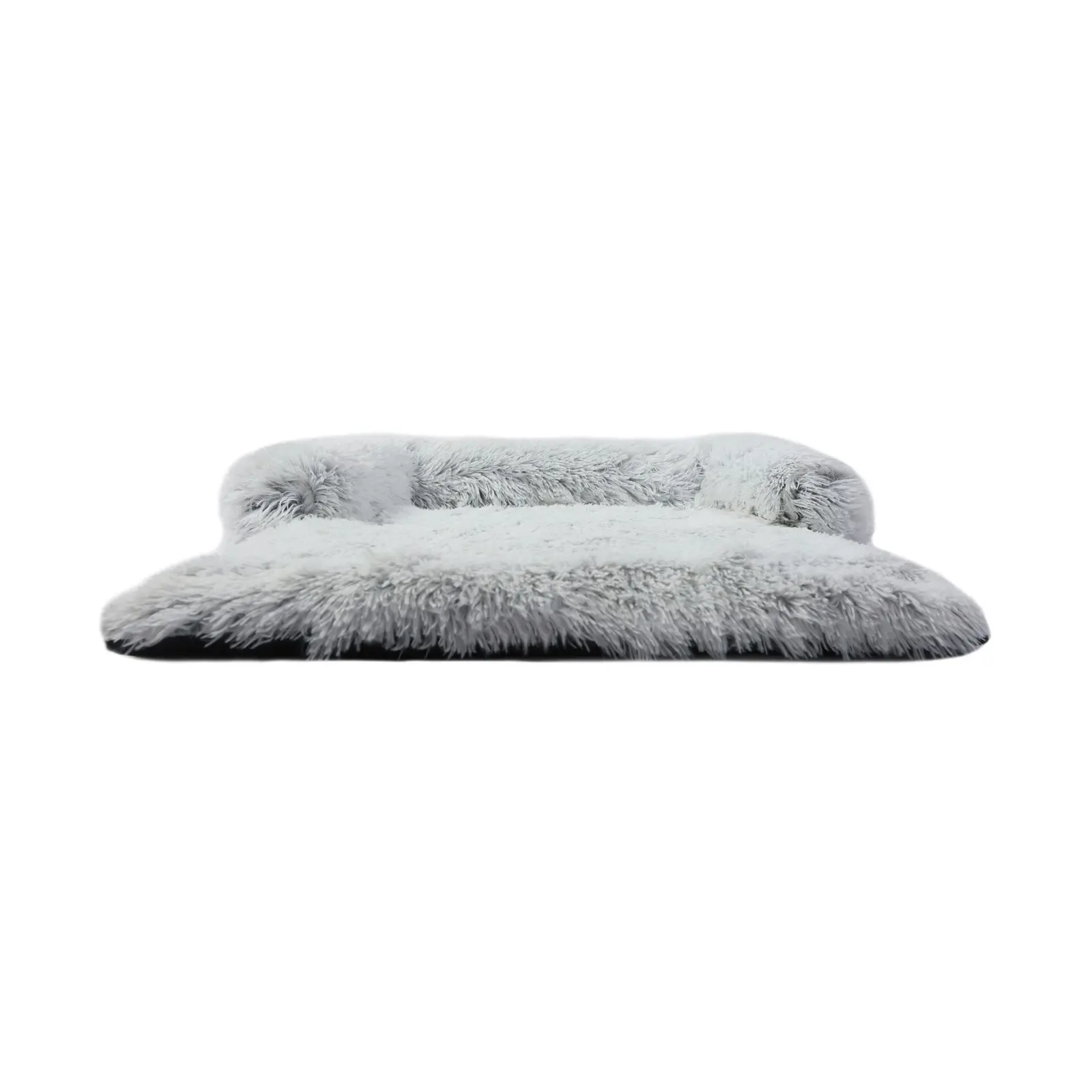 Charlie's Shaggy Faux Fur Bolster Sofa Protector Calming Dog Bed Arctic White 120x105x15cm XX-Large