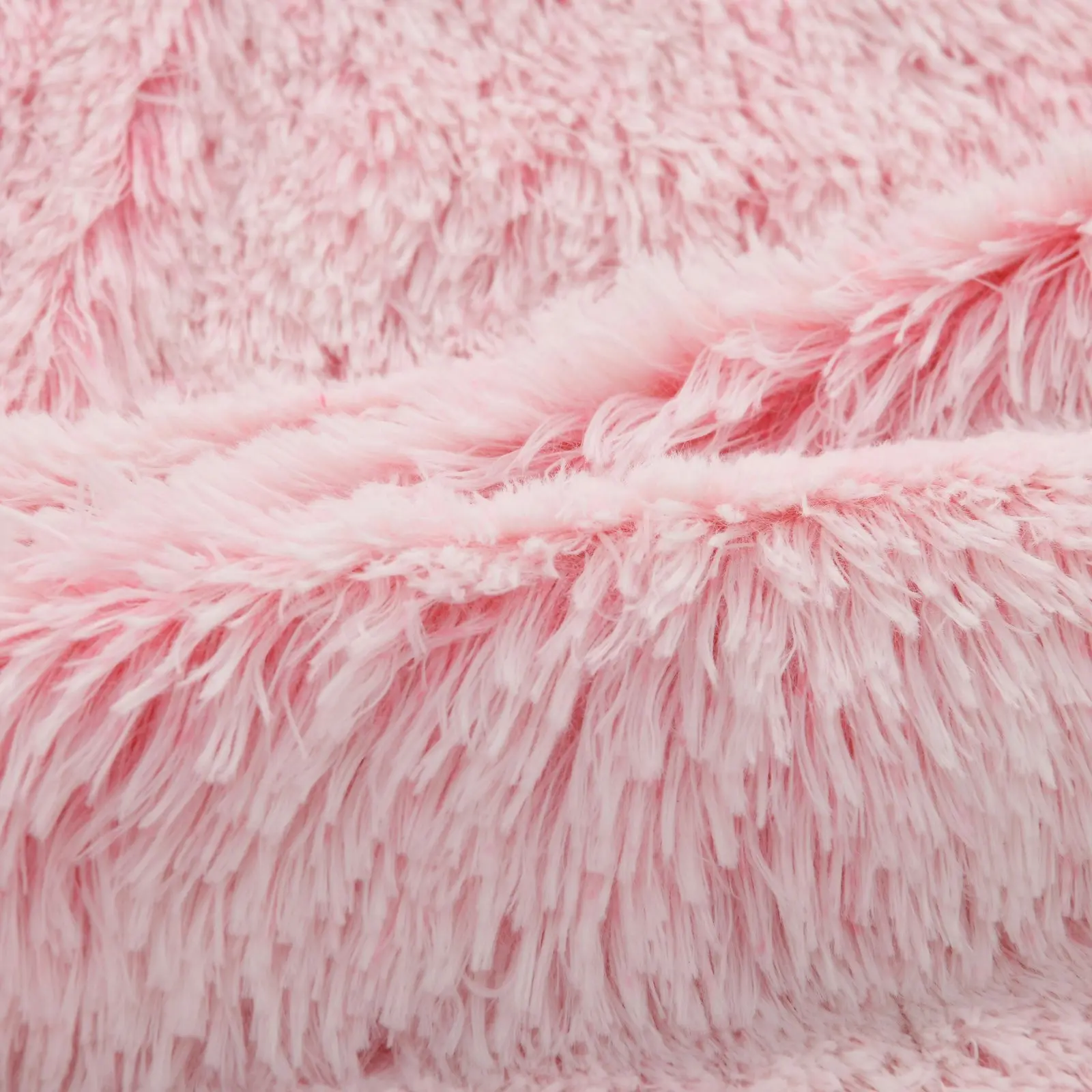 Charlie's Shaggy Faux Fur Bolster Sofa Protector Calming Dog Bed Ombre Pink XX-Large