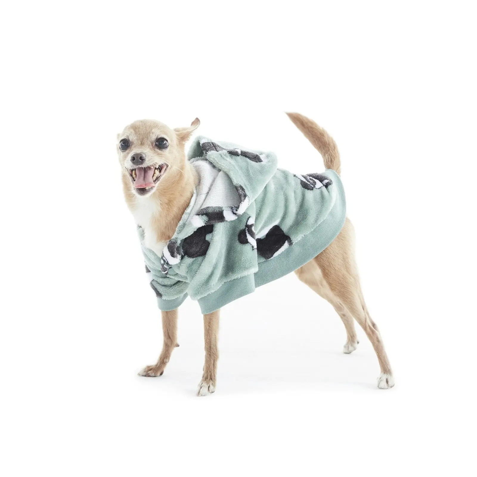 Charlie's Uggo Pand-UH! Dog Hoodie Sage Extra Small