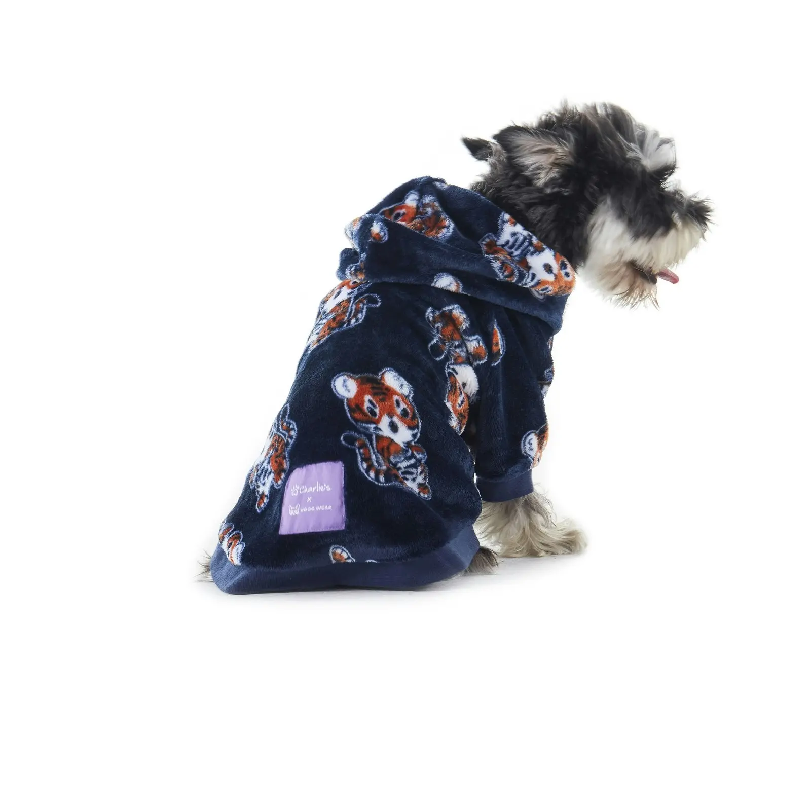 Charlie's Uggo Tig-AWR Dog Hoodie Navy Small