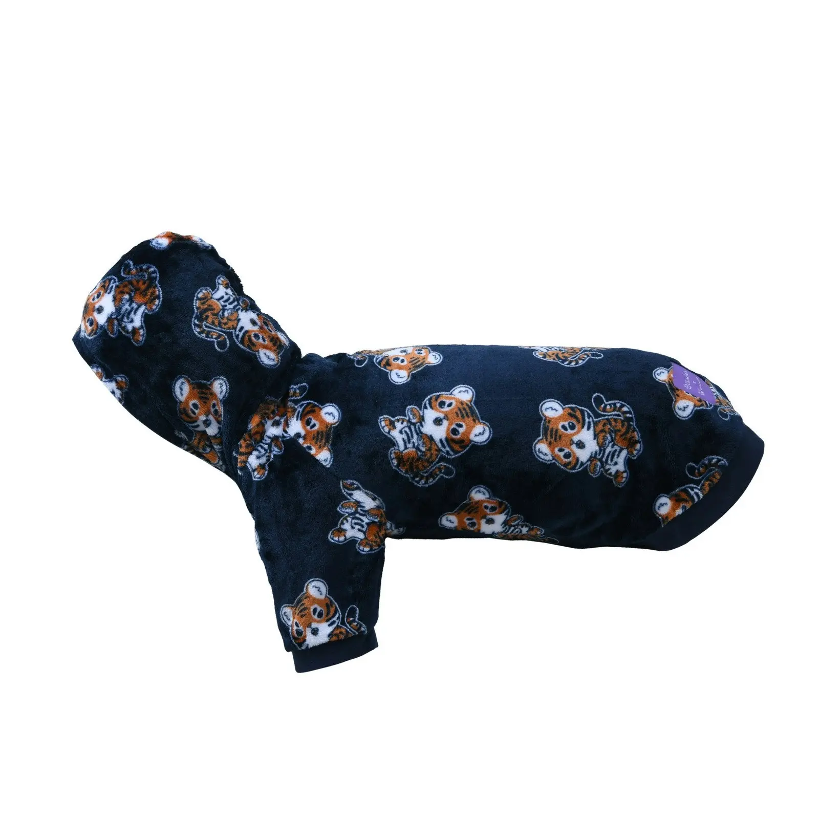 Charlie's Uggo Tig-AWR Dog Hoodie Navy Medium