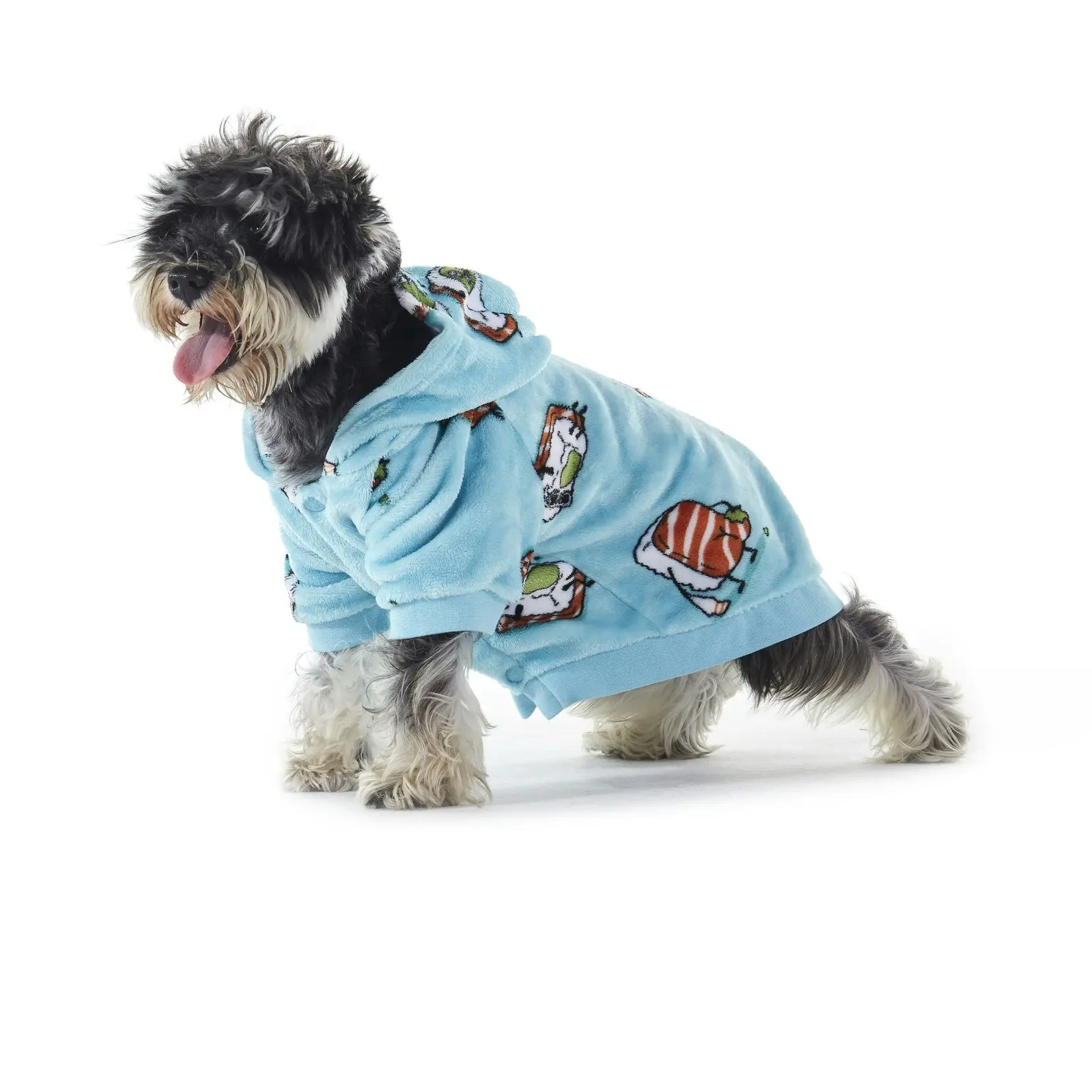 Charlie's Uggo Wassup'b Dog Hoodie Teal Small