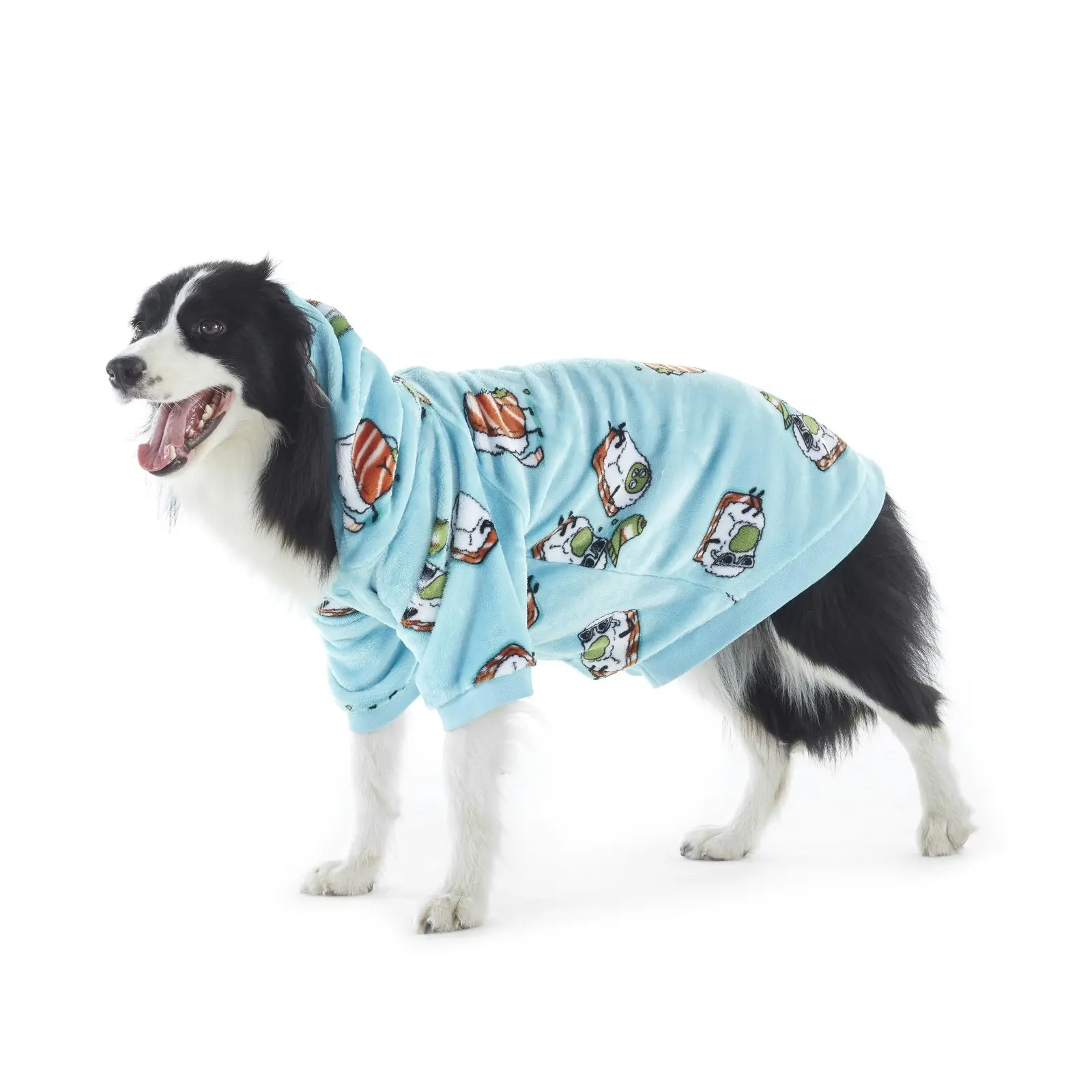 Charlie's Uggo Wassup'b Dog Hoodie Teal Medium