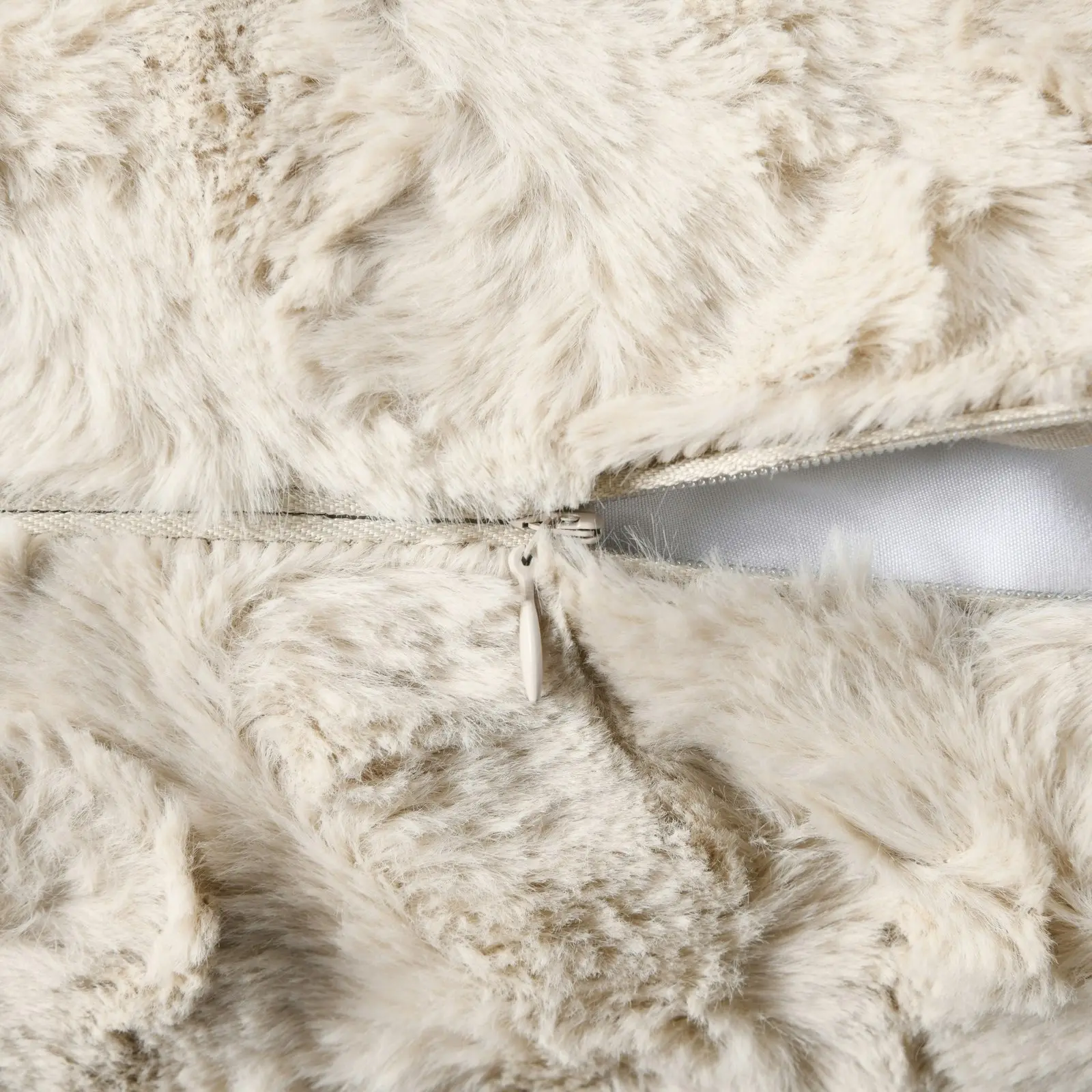 Cadence & Co. Maya Faux Fur Cushion Cream 45x45cm