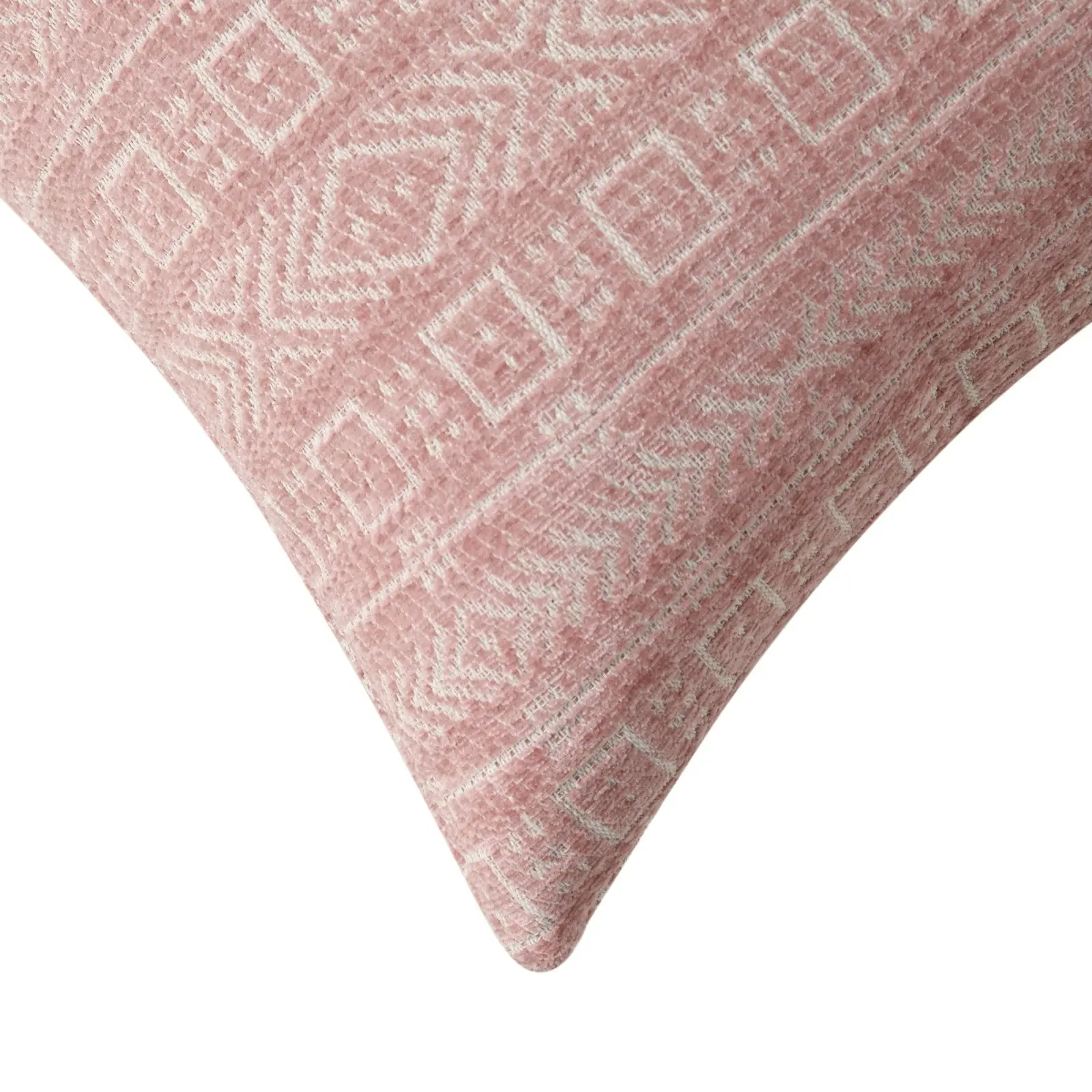 Cadence & Co. Antalya Chenille Cushion Pink 45x45cm