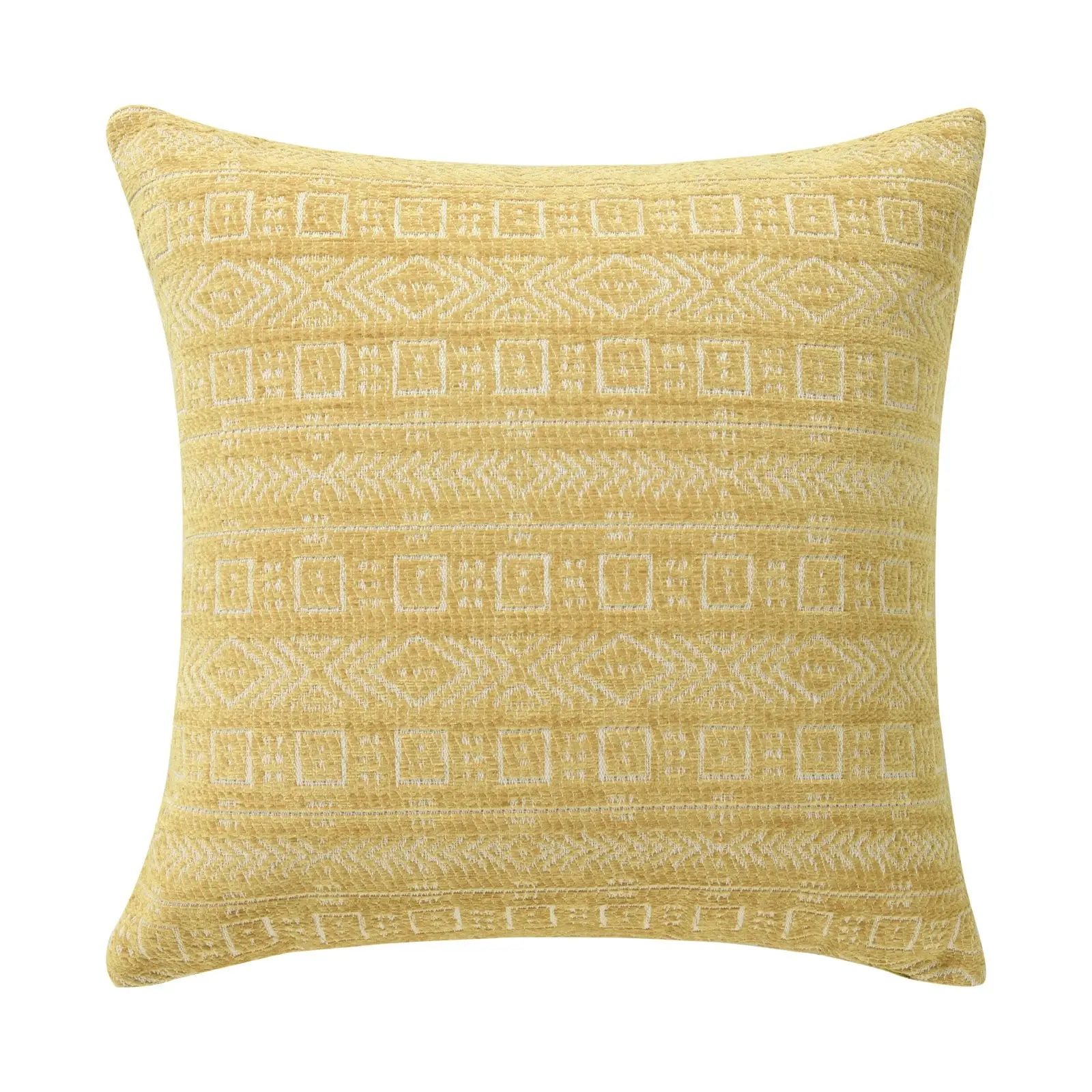 Cadence & Co. Antalya Chenille Cushion Ochre 45x45cm