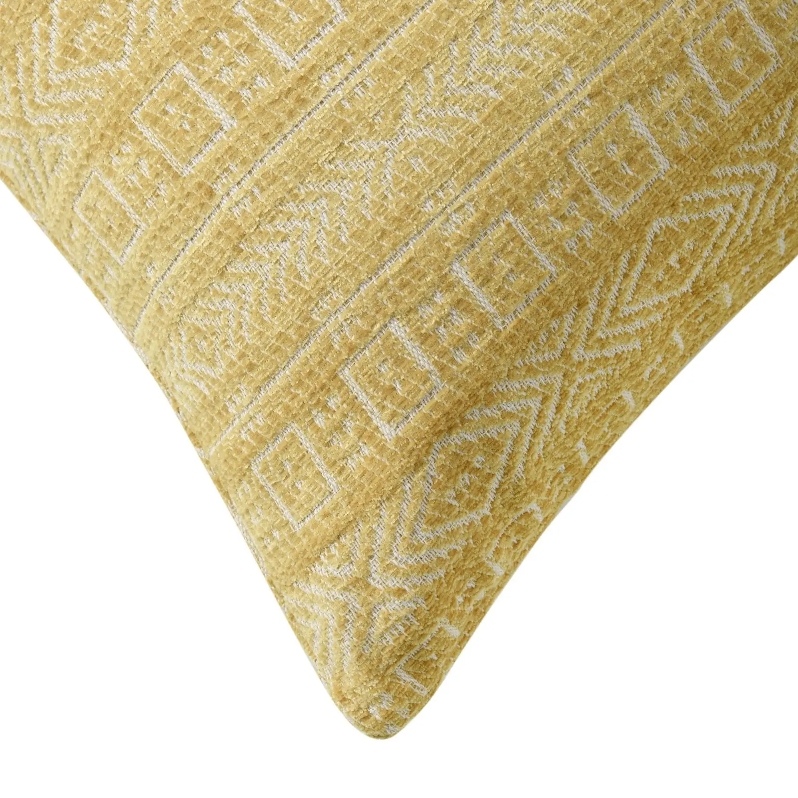 Cadence & Co. Antalya Chenille Cushion Ochre 45x45cm