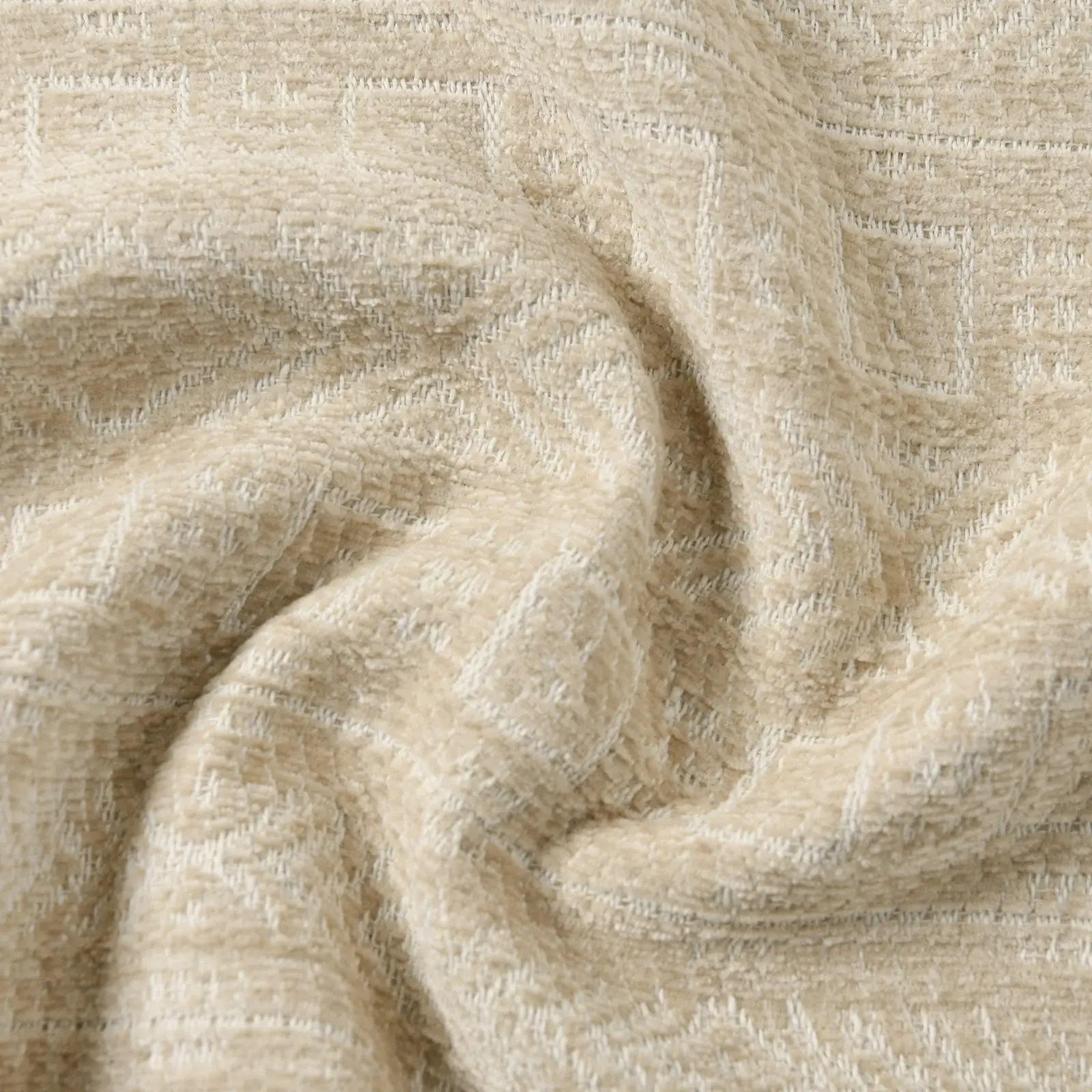 Cadence & Co. Antalya Chenille Cushion Natural 45x45cm