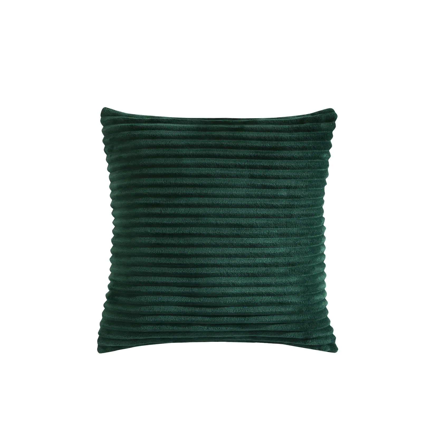 Dreamaker Embossed Teddy Fleece Cushion Emerald 45x45cm