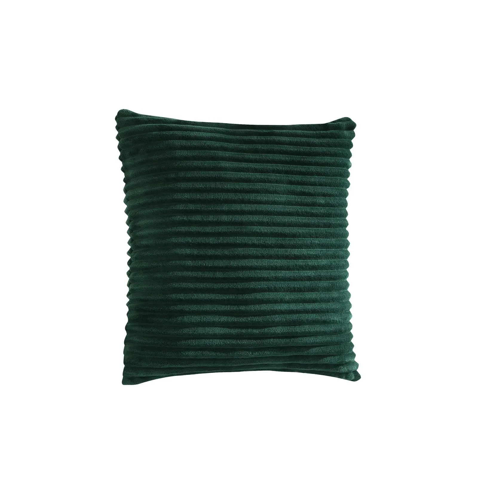 Dreamaker Embossed Teddy Fleece Cushion Emerald 45x45cm